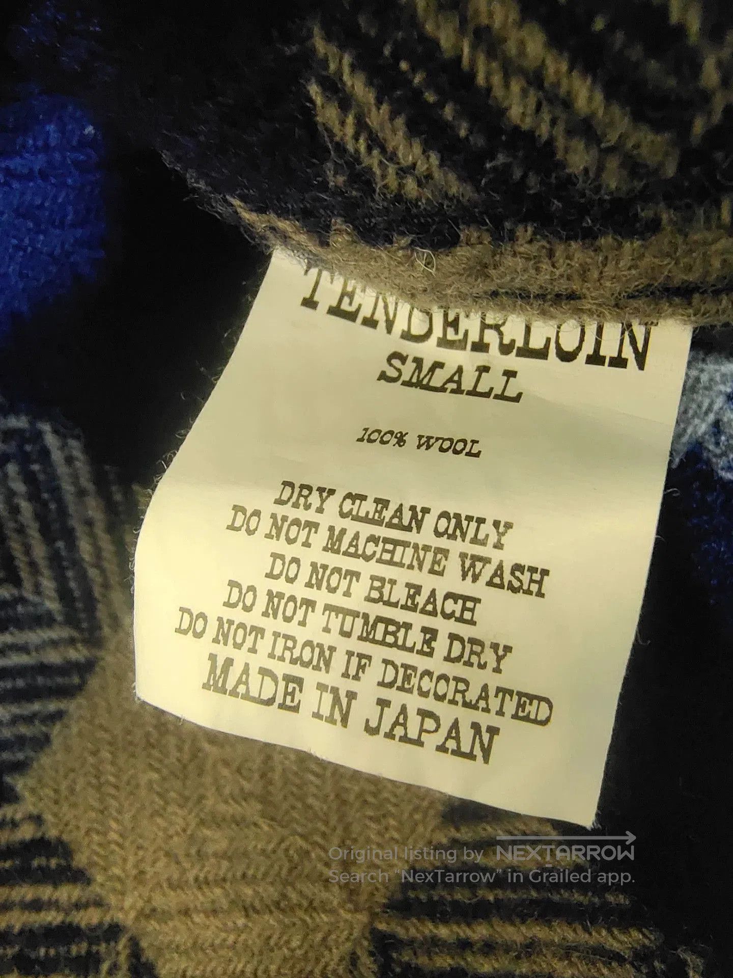 Tenderloin Classic Buffalo Check Wool Shirt. Size US S / EU 44-46 / 1 - 7 Thumbnail