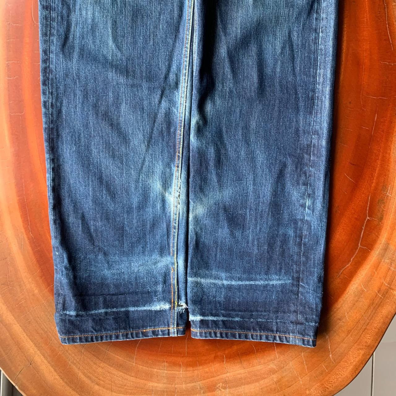 Japanese Brand Santastic Saru Tokyo Tribe Distressed Blue Denim Pants Size US 32 / EU 48 - 6 Thumbnail