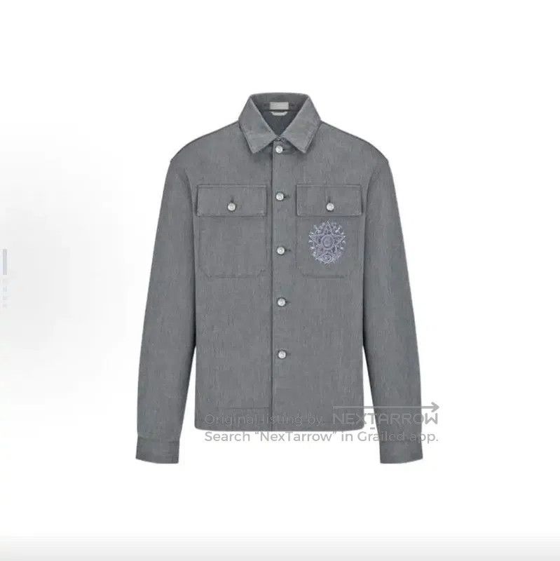 Dior Dior Gray Cotton Men's Jacket . Size US M / EU 48-50 / 2 - 8 Thumbnail