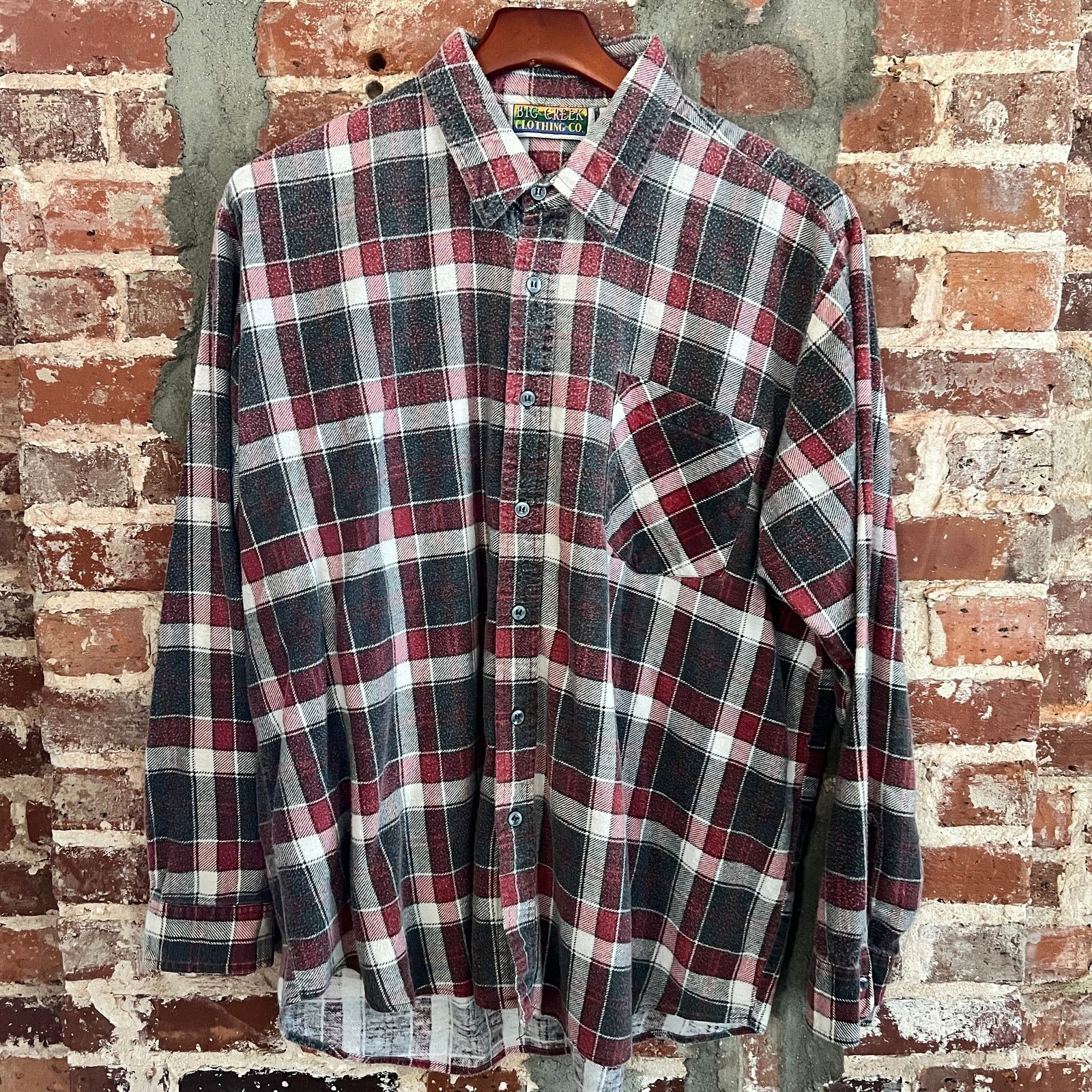 Vintage VTG Big Creek Men's Flannel Shirt XL 25x30 Size US XL / EU 56 / 4 - 2 Thumbnail
