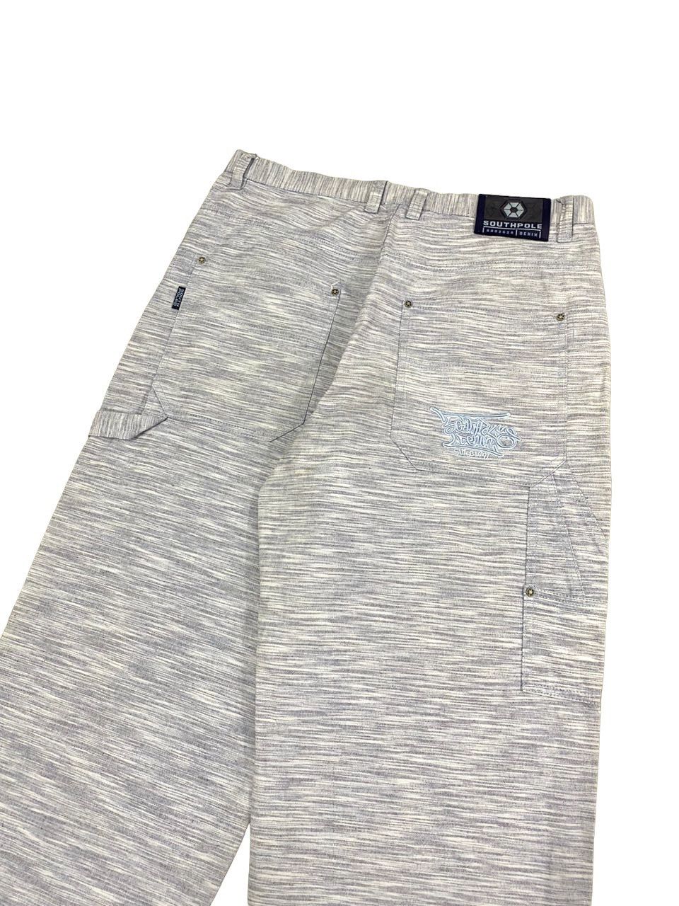 JNCO Vintage Southpole Baggy Carpenter Jeans Embroidery Logo Size US 37 - 8 Thumbnail