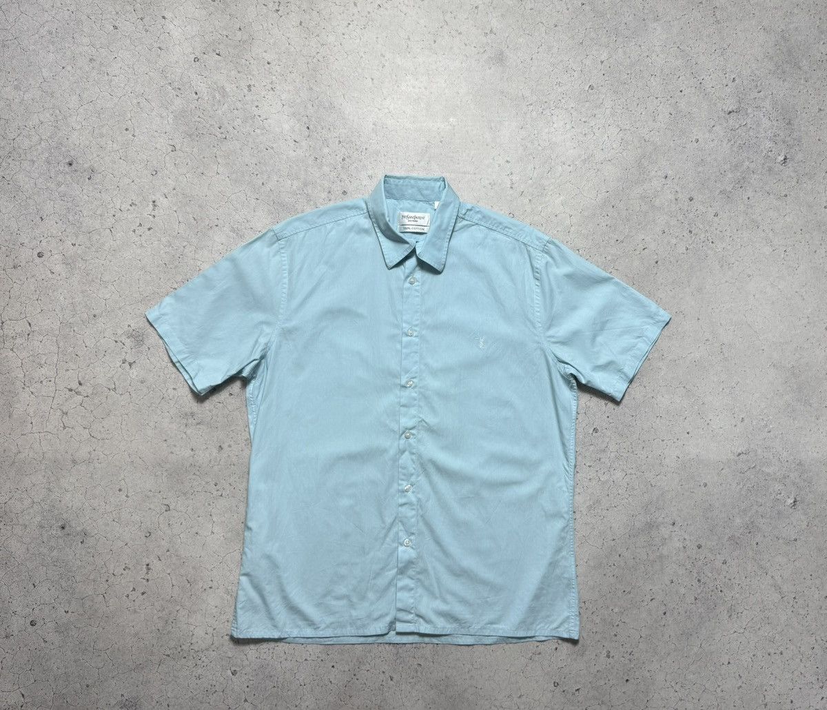 Yves Saint Laurent Yves Saint Laurent YSL Vintage Button Short Sleeve Shirt Size US L / EU 52-54 / 3 - 1 Thumbnail