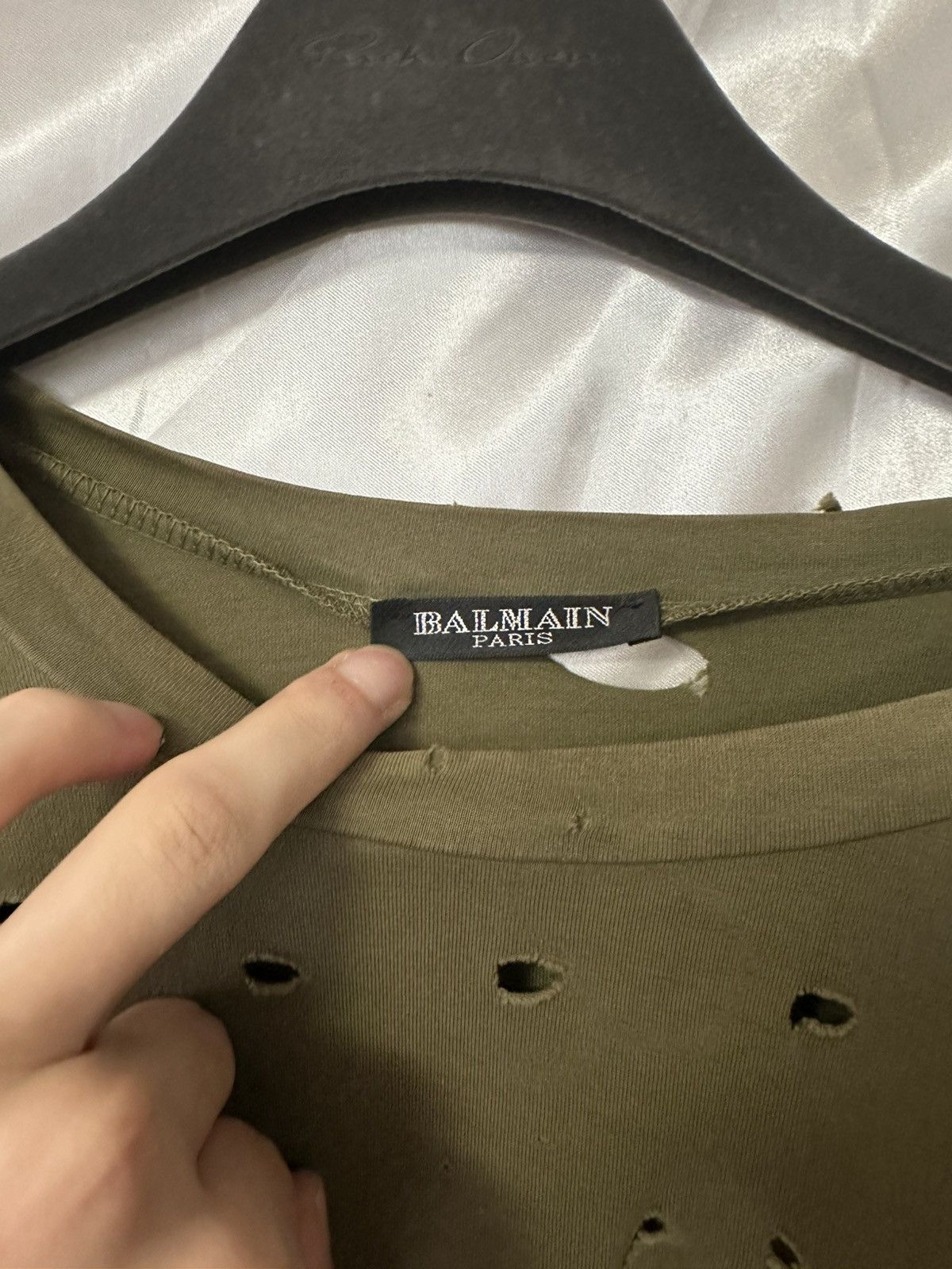 Balmain Balmain by Decarnin SS10 Destroyed Military Shirt Size US M / EU 48-50 / 2 - 6 Thumbnail