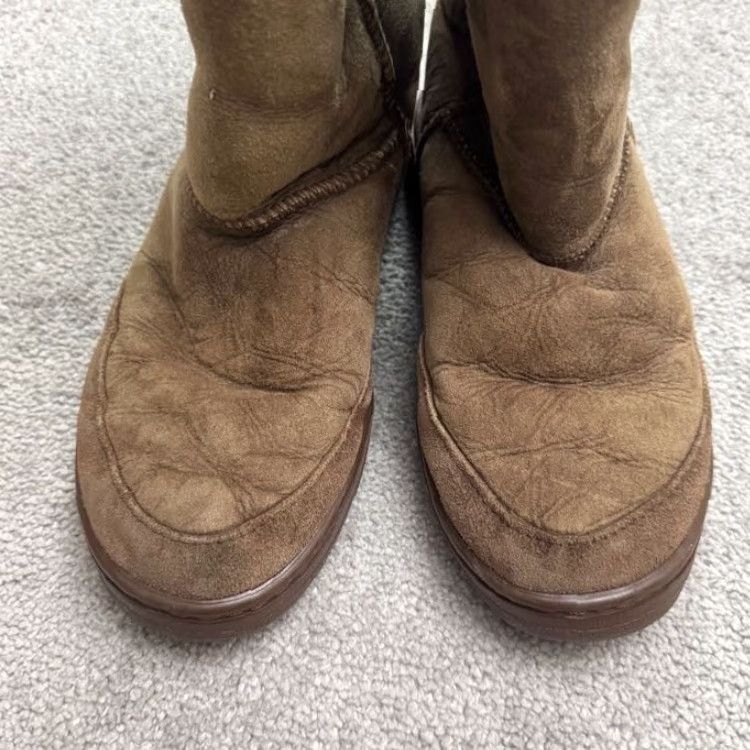 Ugg VINTAGE UGG Australia Wool Sheepskin Knee High Boots Women 8 Brown Winter Outdoor Casual Leather Cowgirl Boots Size US 8 / IT 38 - 7 Thumbnail