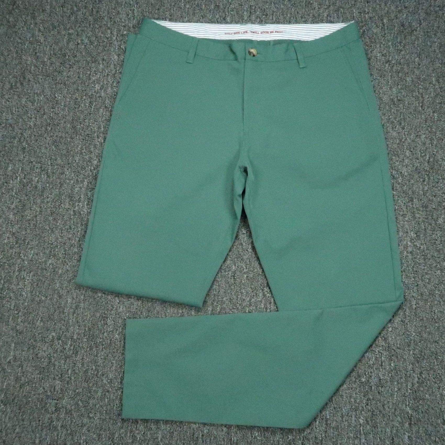 Rhone Rhone Pants Mens 34x34 Green Tech Performance Chino Stretch Flat Front Trouser Size US 34 / EU 50 - 2 Thumbnail