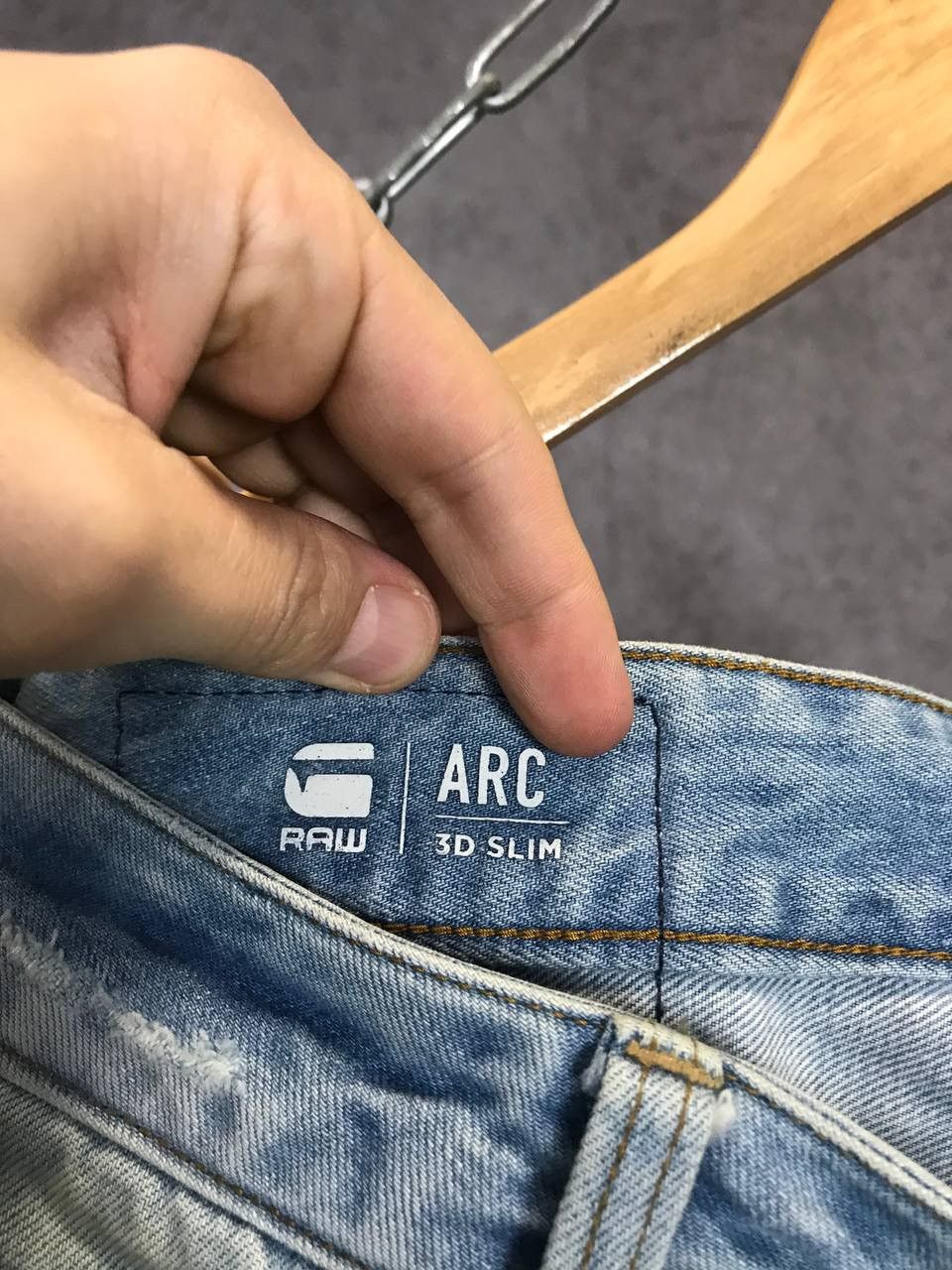 G-Star G Star Raw distressed denim jeans Size US 34 / EU 50 - 6 Thumbnail