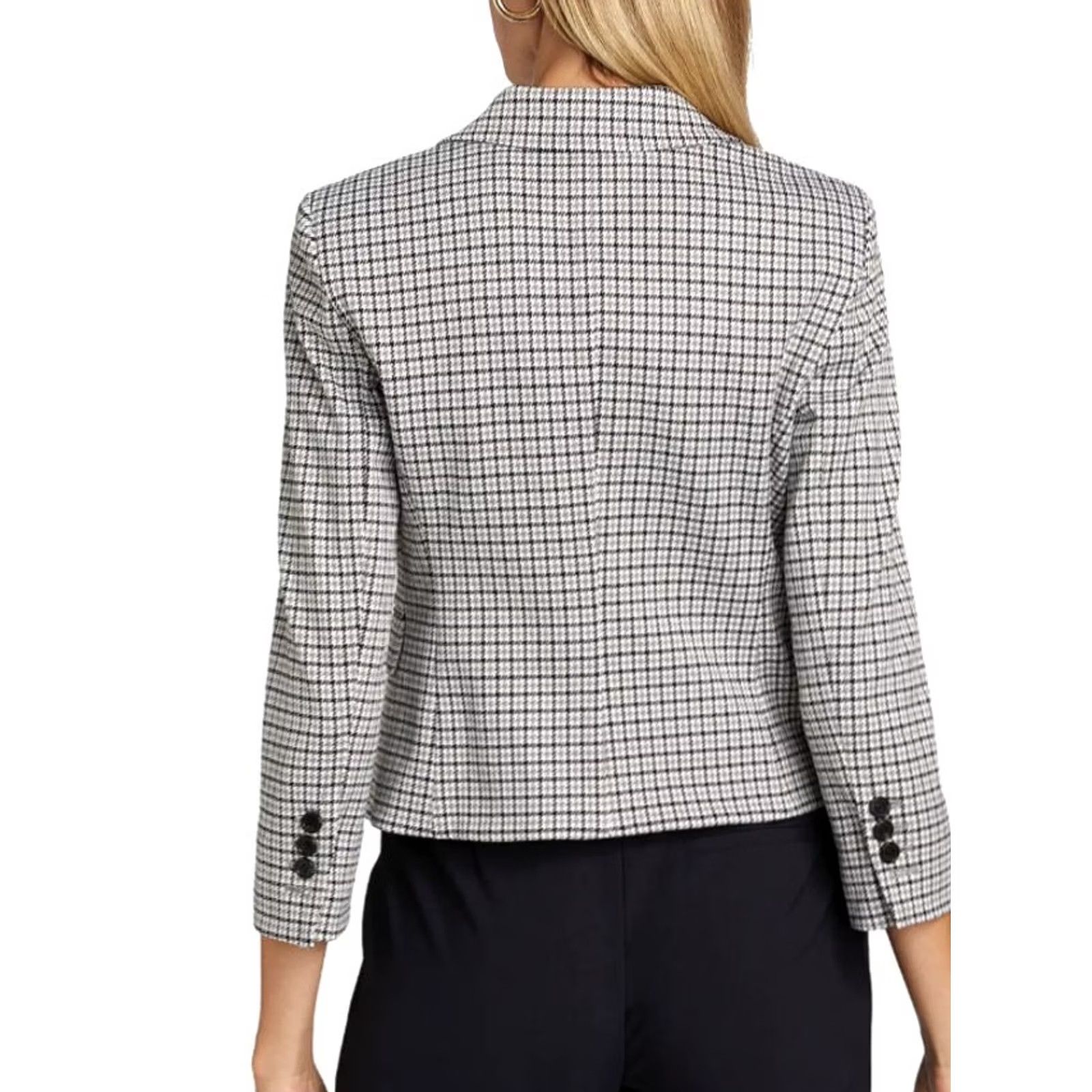 Theory Theory Blazer Size 8 Cinder Multi Houndstooth Stretch Womens Size M / US 6-8 / IT 42-44 - 3 Thumbnail