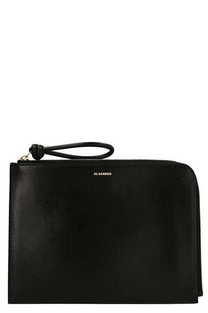 Jil Sander JIL SANDER Black Leather Clutch Bag New Size ONE SIZE - 1 Thumbnail