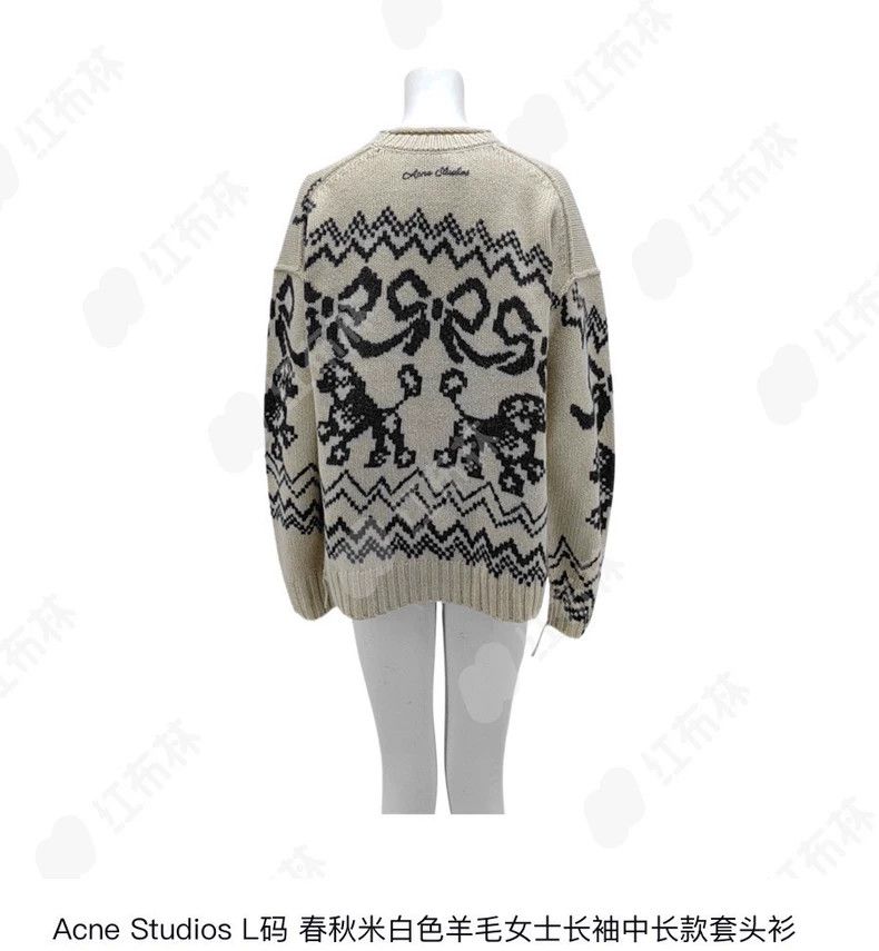 Acne Studios acne studios Bow patterned sweater 2503-Nextarrow Size US L / EU 52-54 / 3 - 2 Thumbnail