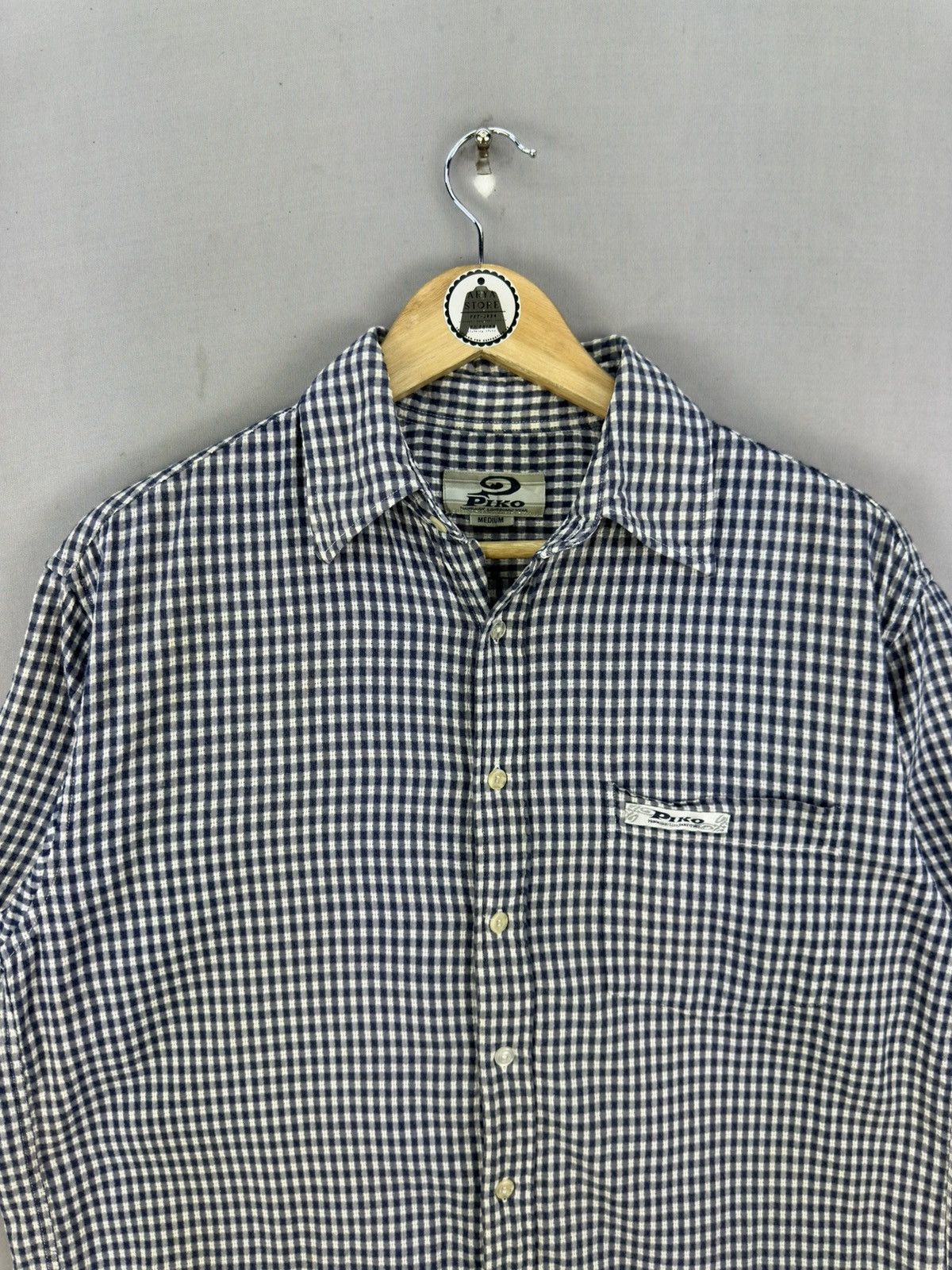 Japanese Brand Piko Hawaiian Longboard Wear Textured Flannel Shirt Size US L / EU 52-54 / 3 - 7 Thumbnail