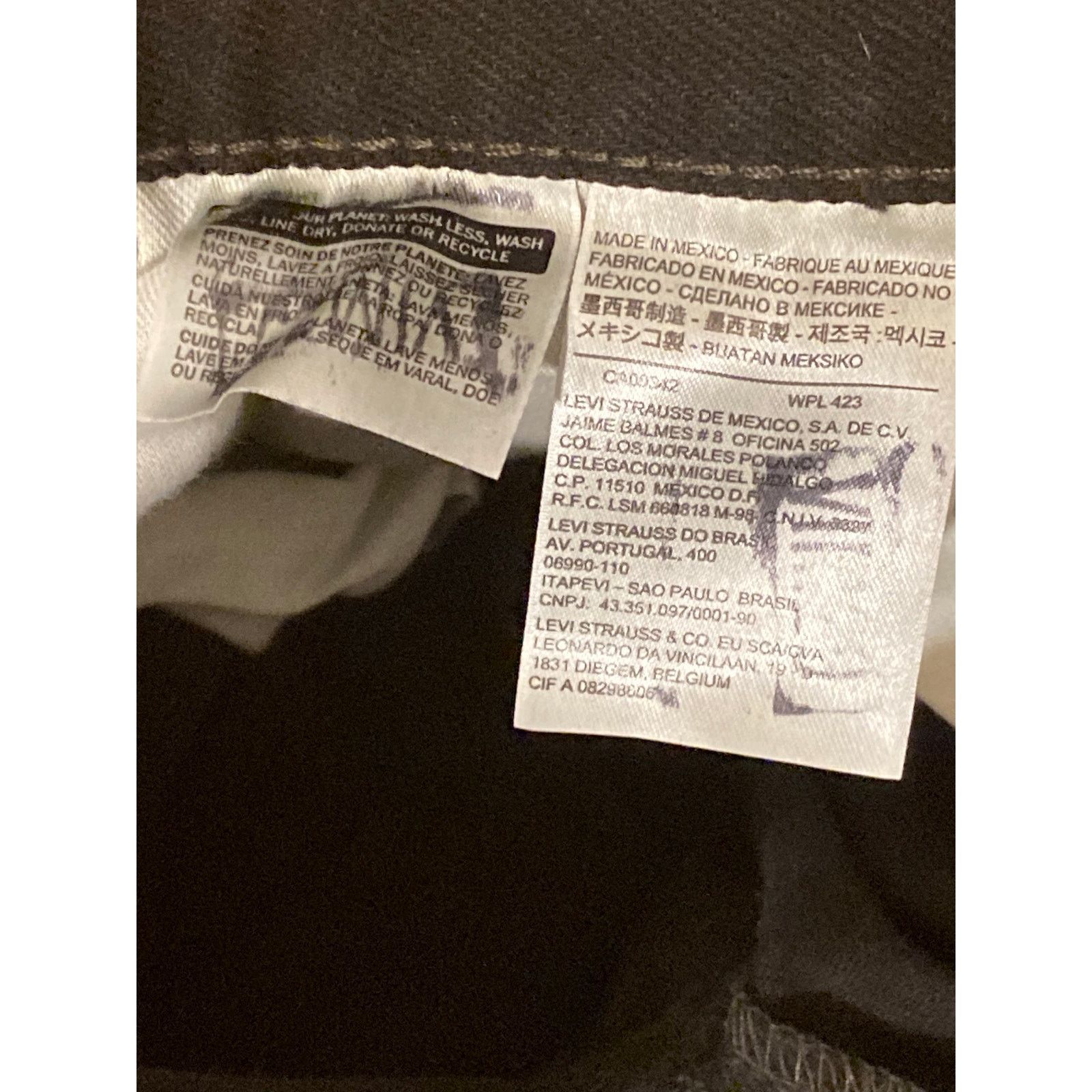 Levi's Levi's 550 Men's 40x30 Relaxed Fit Black Jeans Denim Pants Size US 40 / EU 56 - 6 Thumbnail