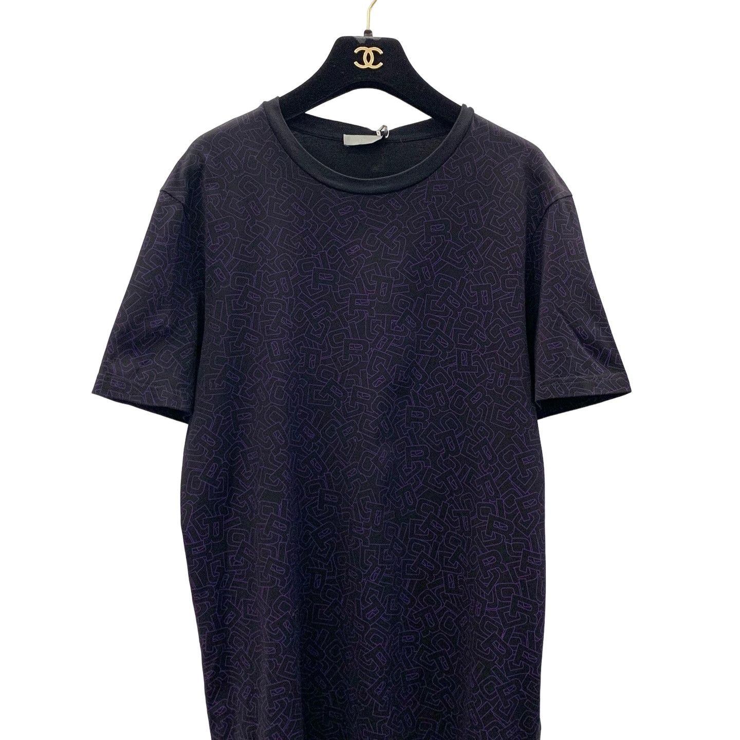 Dior 2018 Dior Homme Atelier Men's Logo-printed Black T-shirt