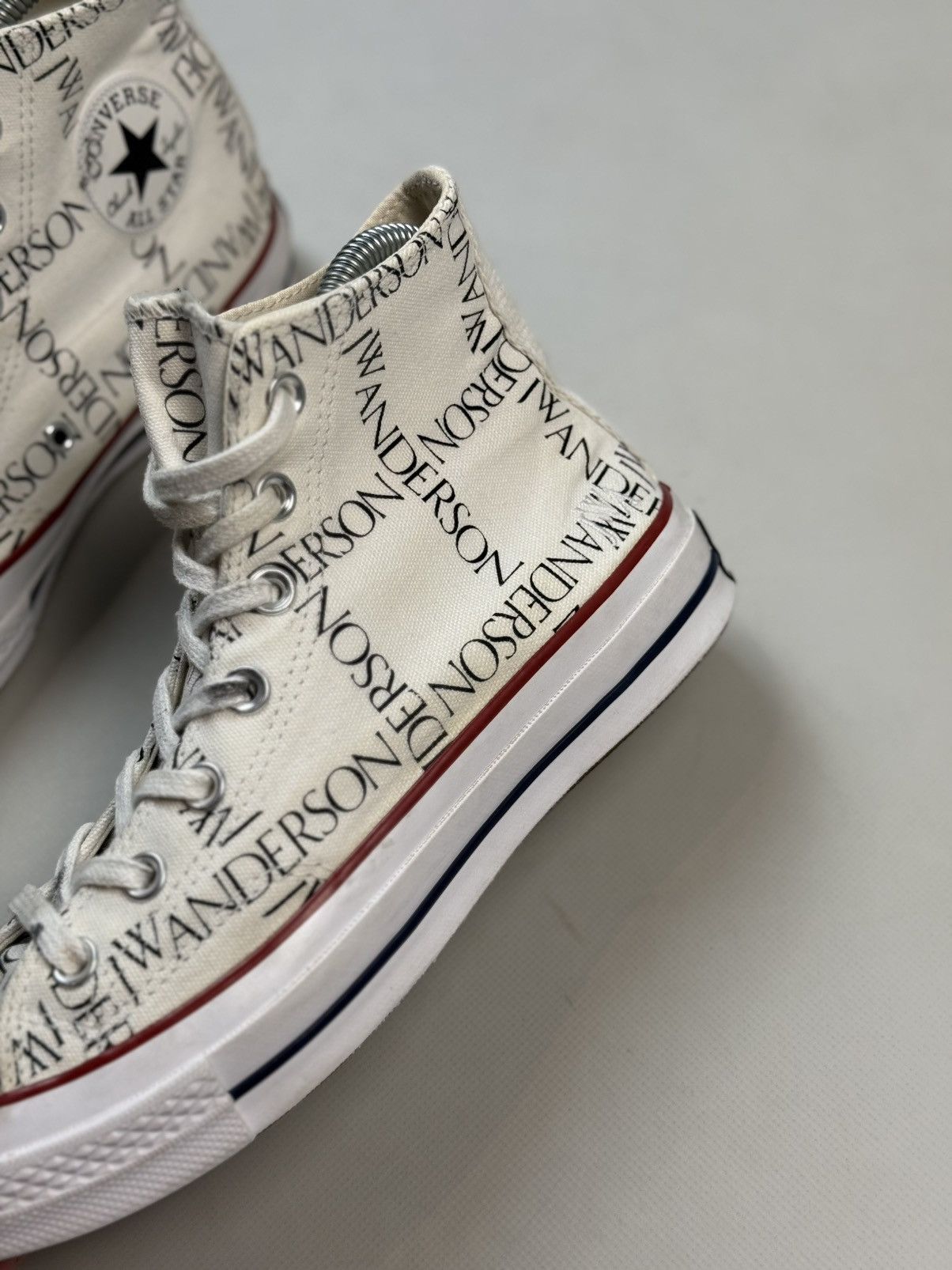 Converse × JW Anderson JW Anderson High Top Graphic Print Lace Up Sneakers Shoes Size US 8 / IT 38 - 13 Thumbnail