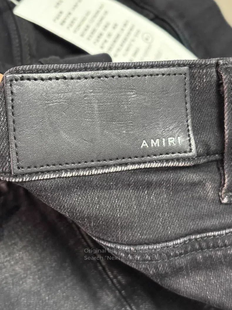 Amiri Amiri Size 32 Cashew flower patch large hole slim jeans Size US 32 / EU 48 - 5 Thumbnail