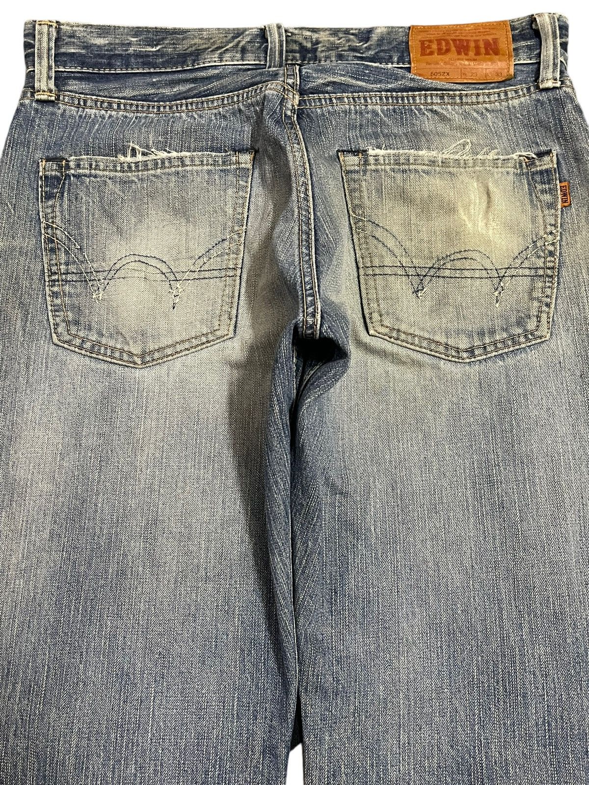 Edwin Vintage Japan Edwin 505zx Faded Wash Style Baggy Jeans Size US 33 - 5 Thumbnail