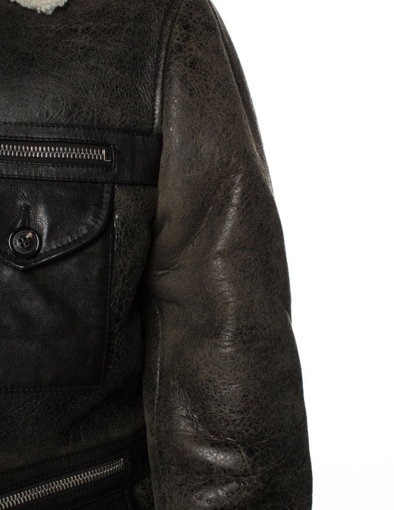 Dsquared2 Dsquared2 Lamb Leather Utility Jacket Size US L / EU 52-54 / 3 - 4 Thumbnail