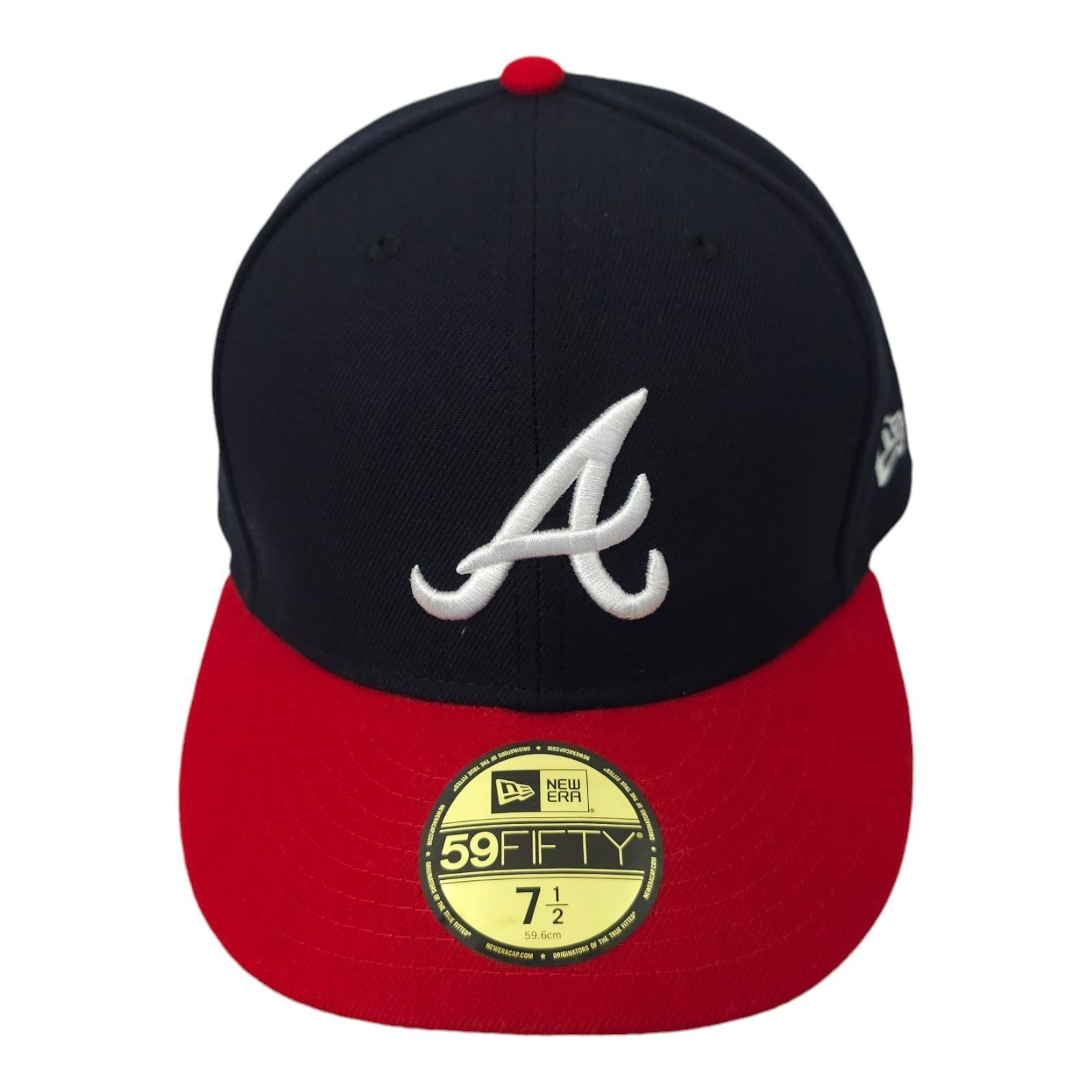 New Era Atlanta Braves Fitted 7 1/2 Hat MLB Cap Embroidered Logo New Size ONE SIZE - 1 Thumbnail