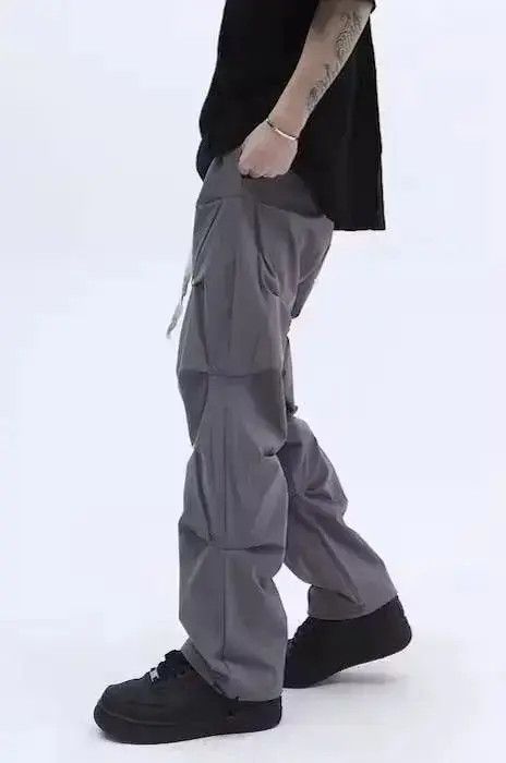 Japanese Brand × Vintage Stack Pleated Gray Sweatpants Size US 32 / EU 48 - 2 Thumbnail