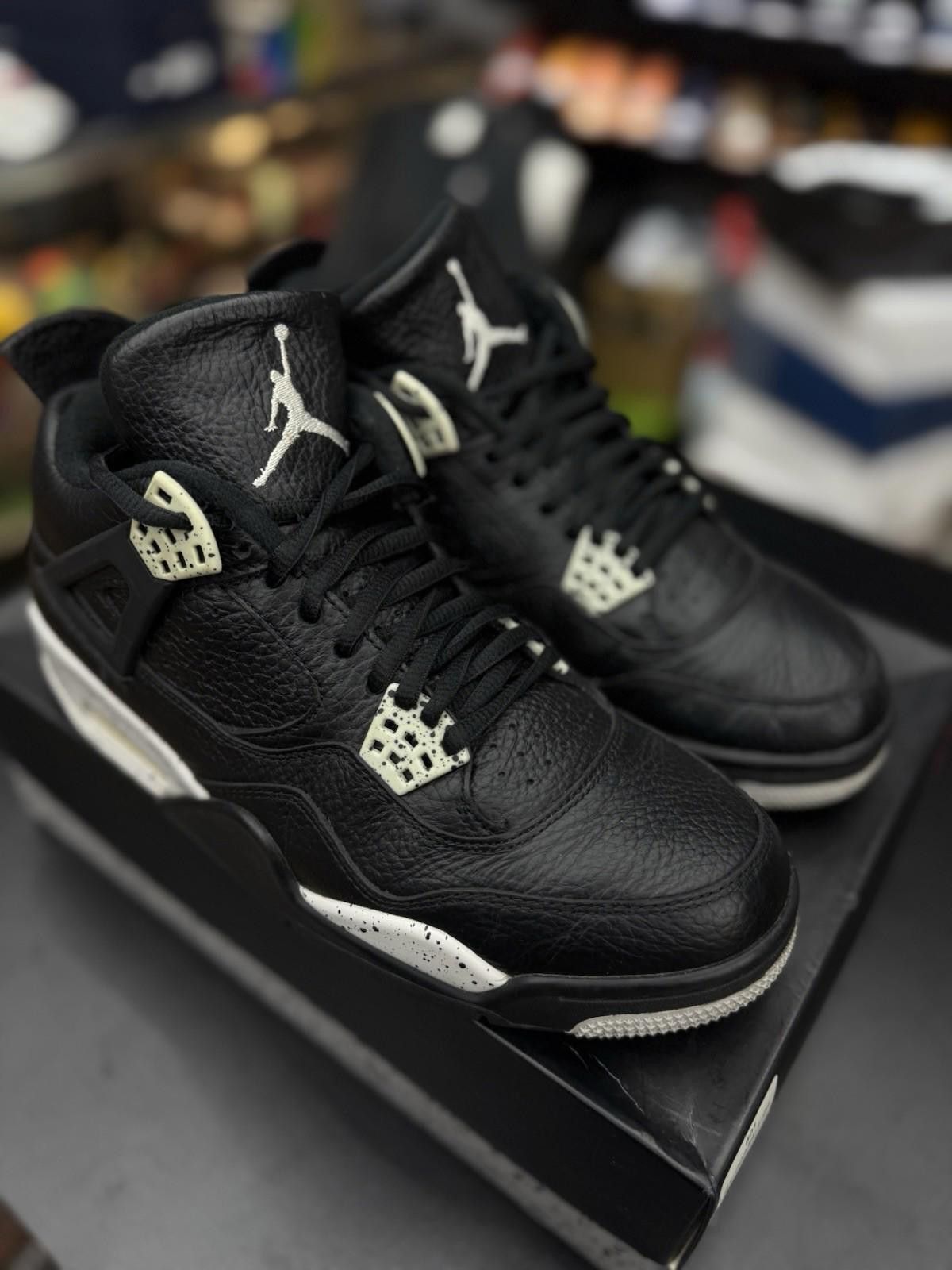 Nike Nike Air Jordan 4 Retro LS Oreo Black Tech Grey Size 8 Size US 8 / EU 41 - 3 Thumbnail