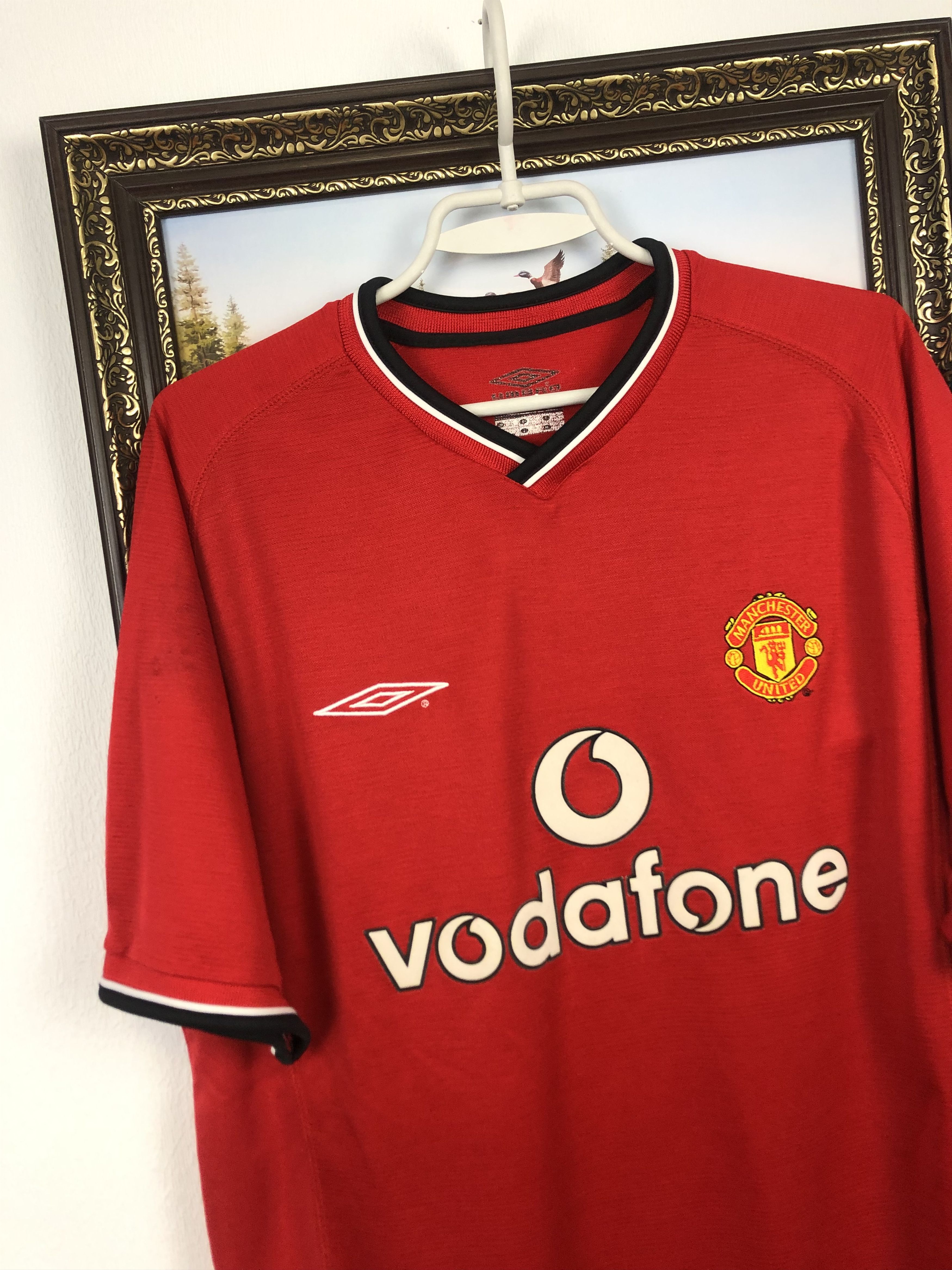 Vintage Manchester United football shirt 2000 Soccer Umbro Jersey Size US L / EU 52-54 / 3 - 3 Thumbnail