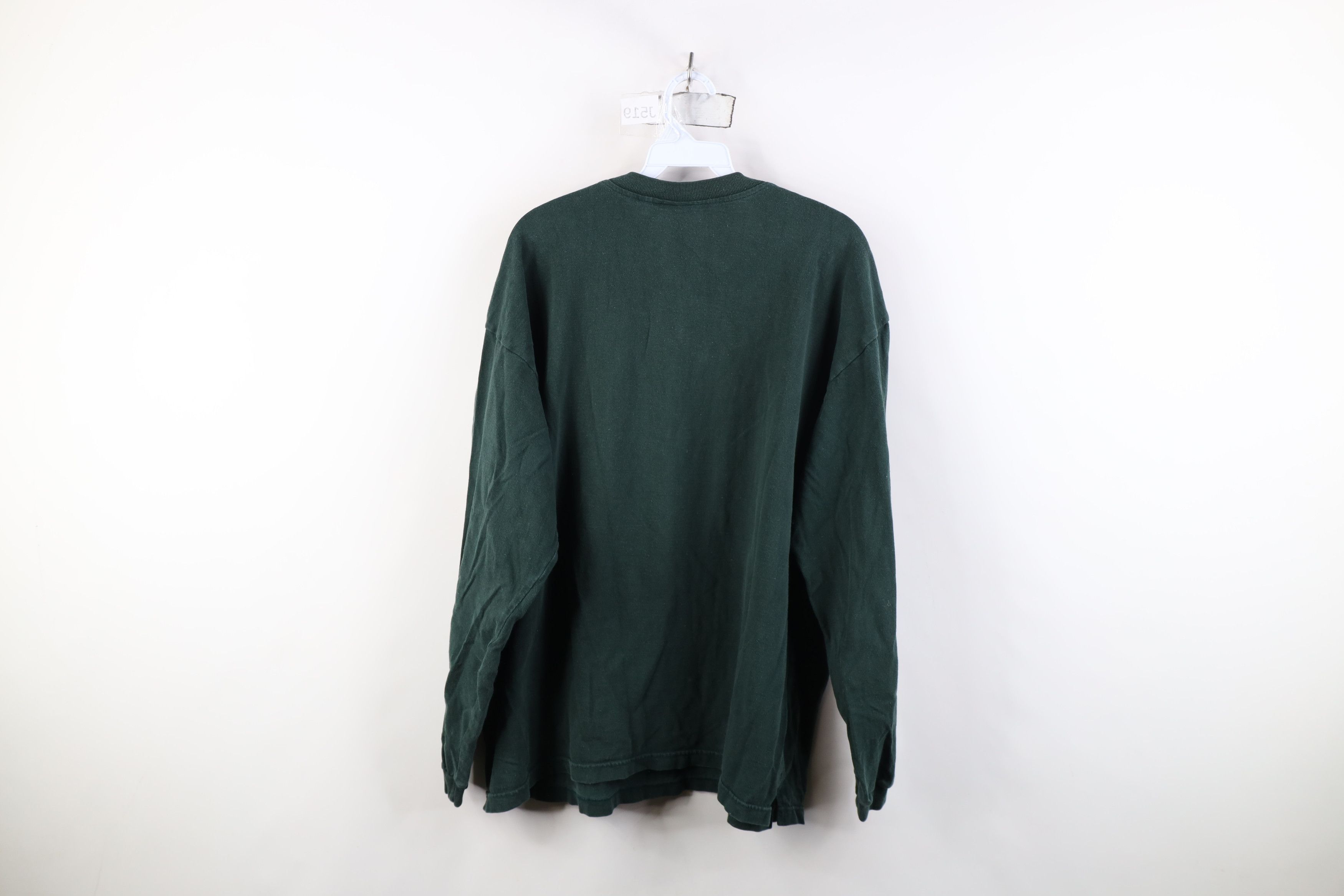 Vintage Vintage 90s Streetwear Long Sleeve Henley T-Shirt Green Size US XL / EU 56 / 4 - 10 Thumbnail