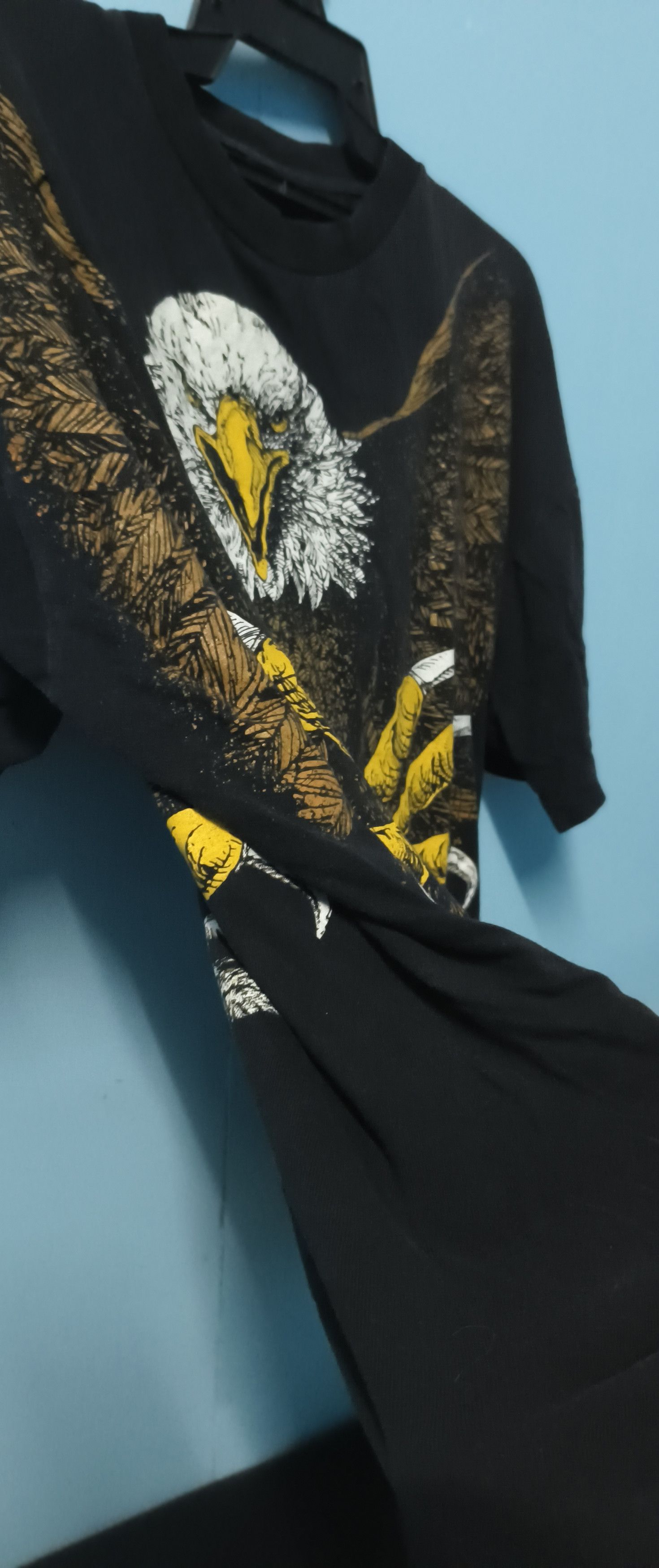 Japanese Brand Vtg 90s Overprint Eagles like Harley Davidson tees Size US XXL / EU 58 / 5 - 3 Thumbnail