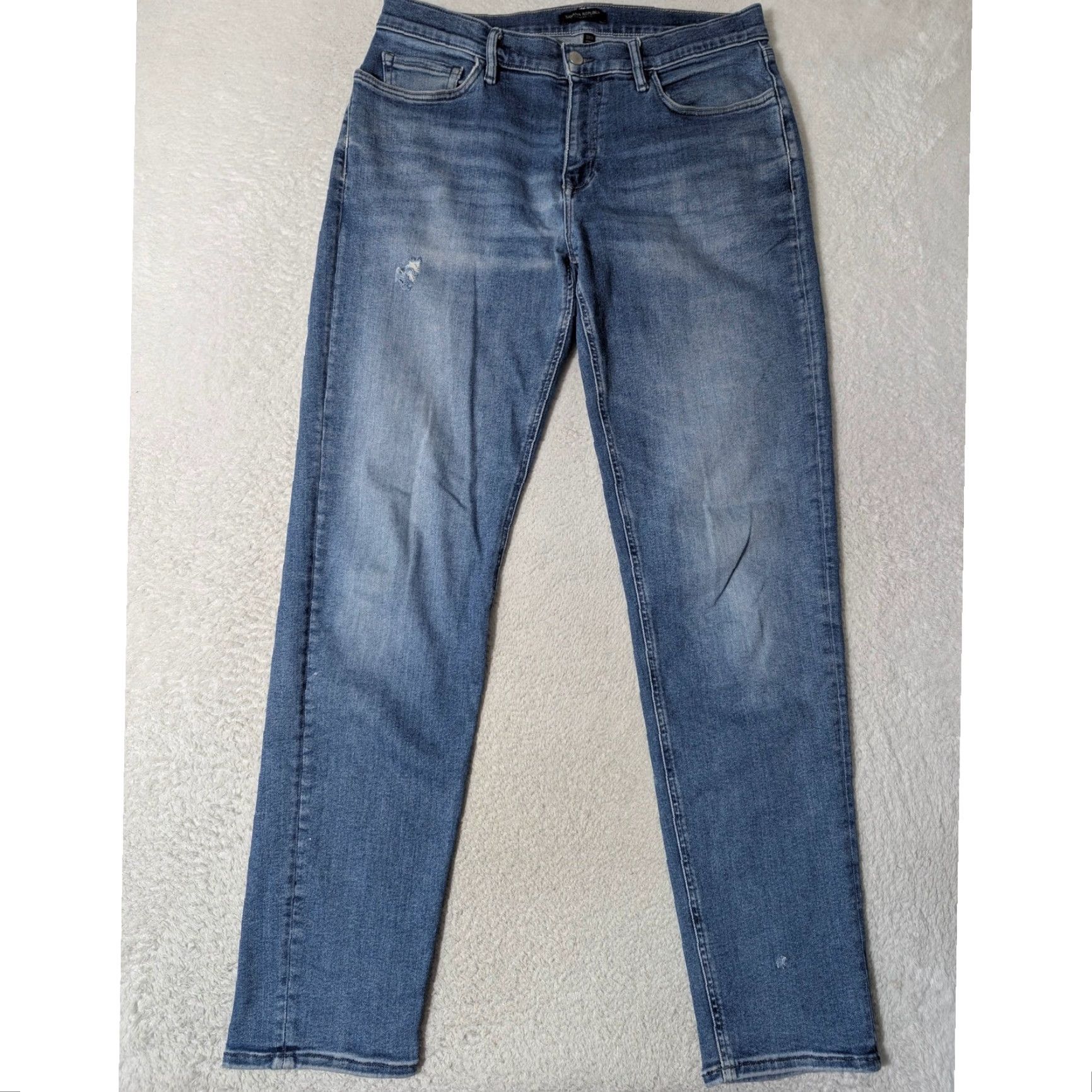 Banana Republic Banana Republic Jeans Mens 33x34 Blue Tapered Fit Ascent Wash Denim Stretch Size US 33 - 7 Thumbnail