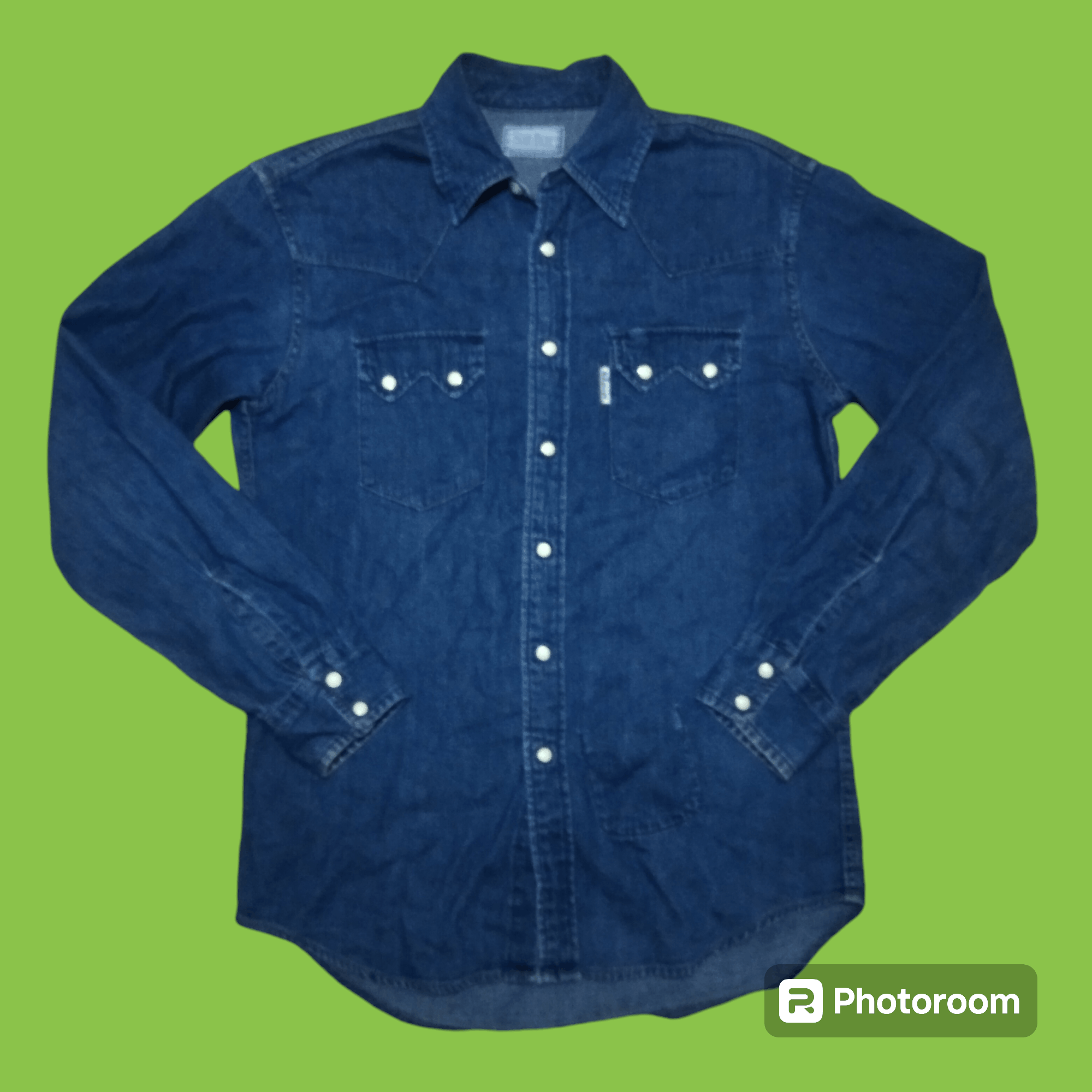 Blue Blue Japan × HRMTG × Vintage Vintage Blue Blue Japan Pearl Snap Button Size US M / EU 48-50 / 2 - 4 Thumbnail