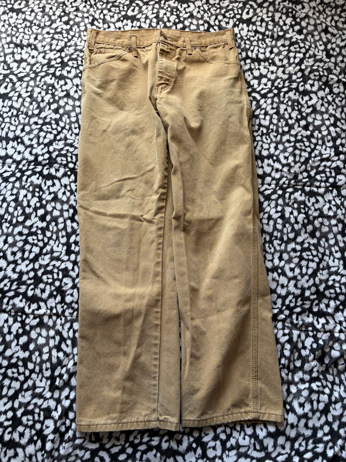 Dickies Distressed tan Dickies carpenter work pants Size US 32 / EU 48 - 1 Thumbnail