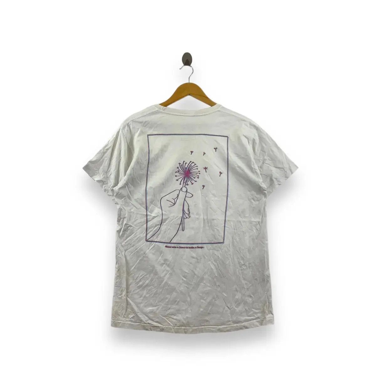 Vintage Vintage CHANGE POP ART Never Miss A Chance Tee Shirt Top Size US M / EU 48-50 / 2 - 1 Thumbnail