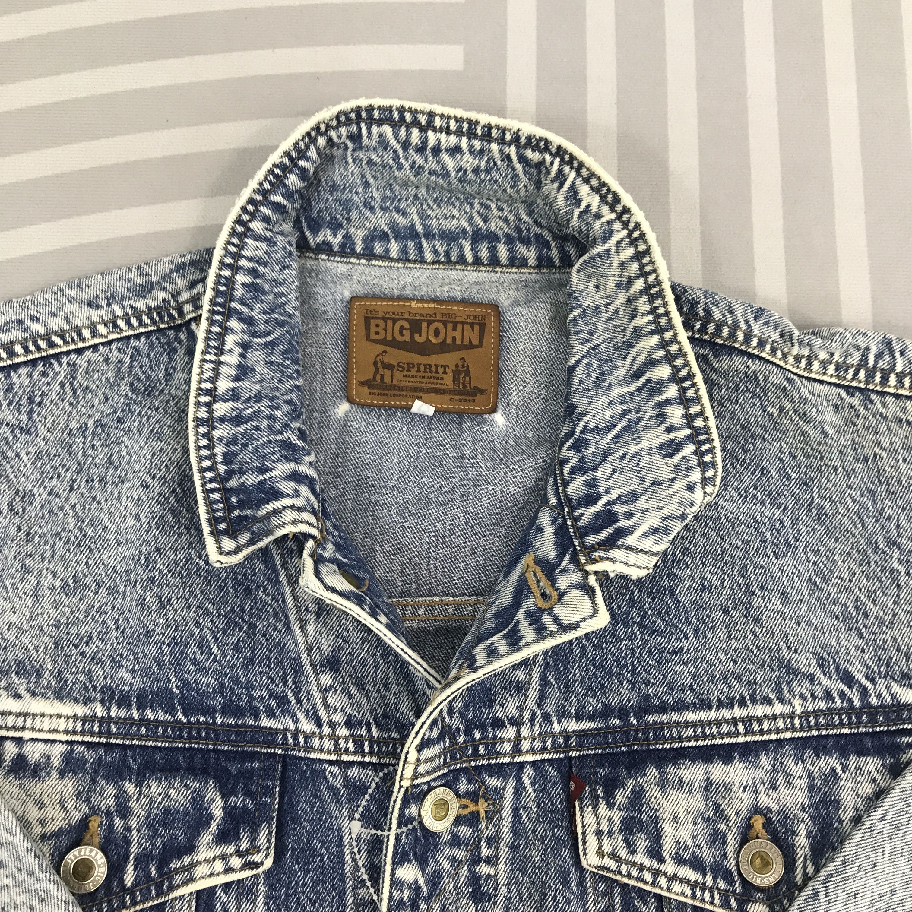 Big John × Vintage Vintage Big John Denim Skull art design Jacket Size US L / EU 52-54 / 3 - 9 Thumbnail