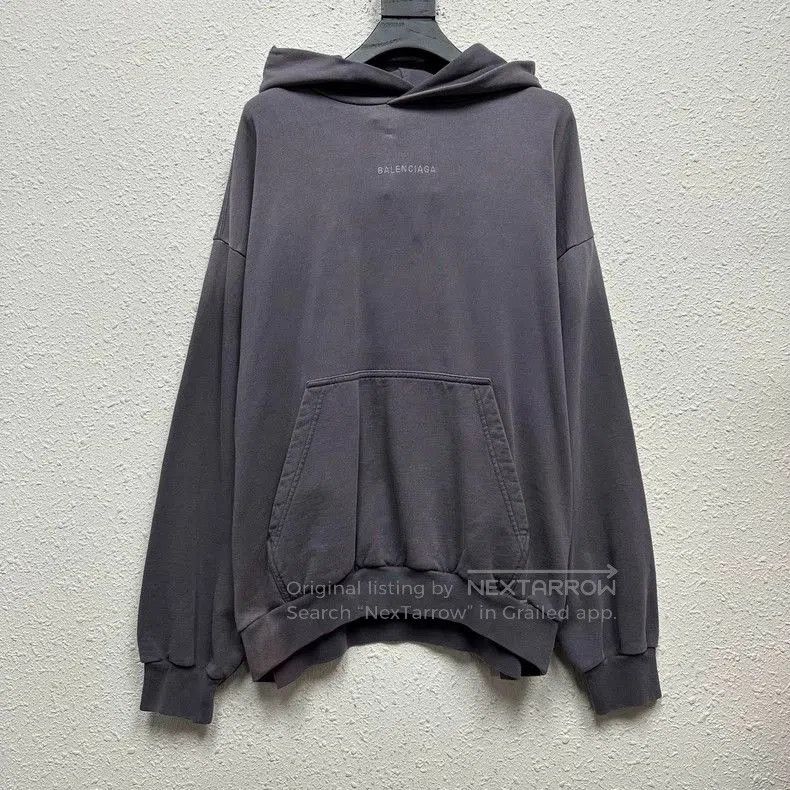 Balenciaga Balenciaga Distressed Gradient Embroidered Hoodie. Size US M / EU 48-50 / 2 - 1 Thumbnail
