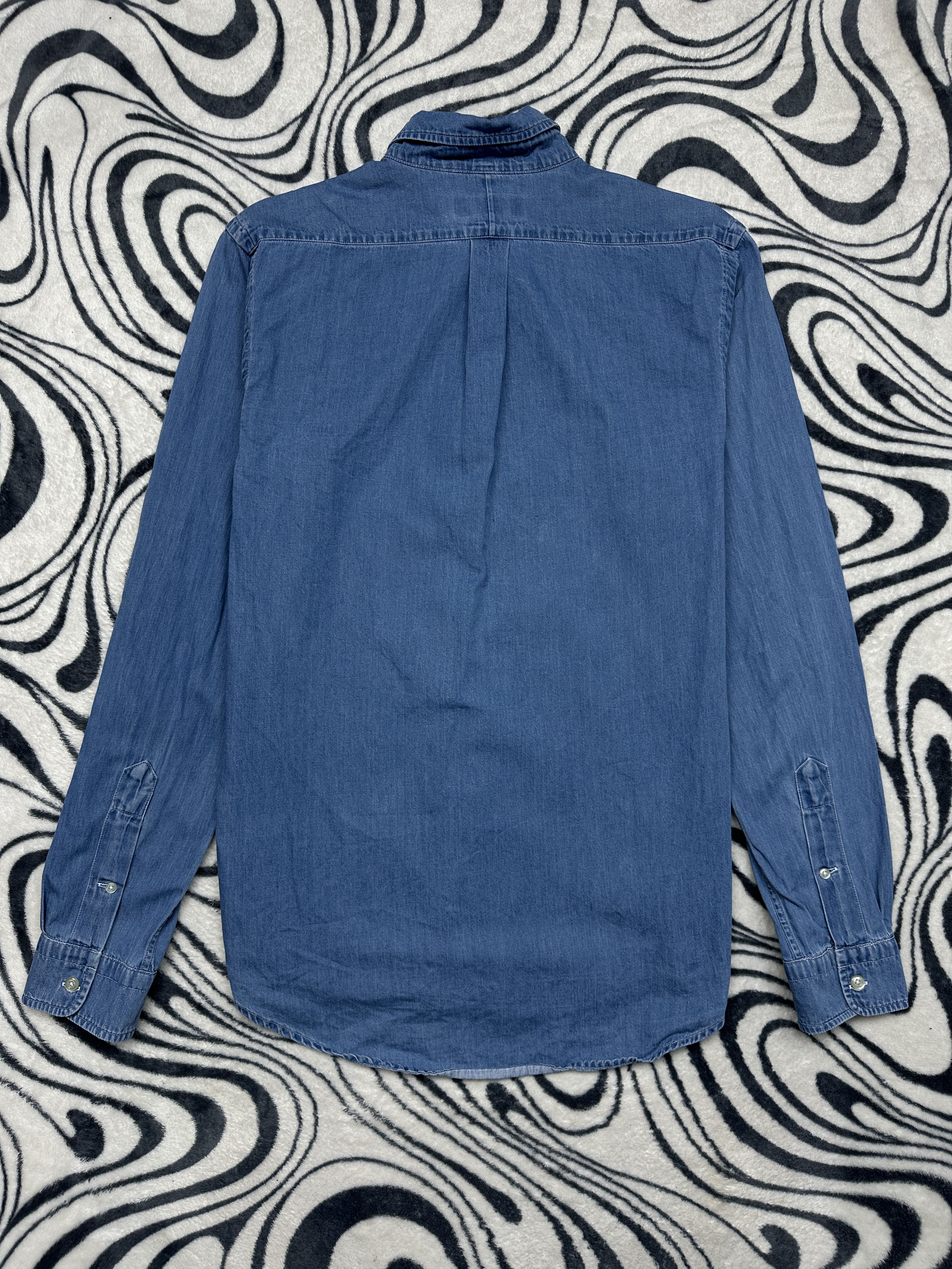 Polo Ralph Lauren Polo Ralph Lauren Vintage Mens Denim Shirt Y2K Size US L / EU 52-54 / 3 - 8 Thumbnail