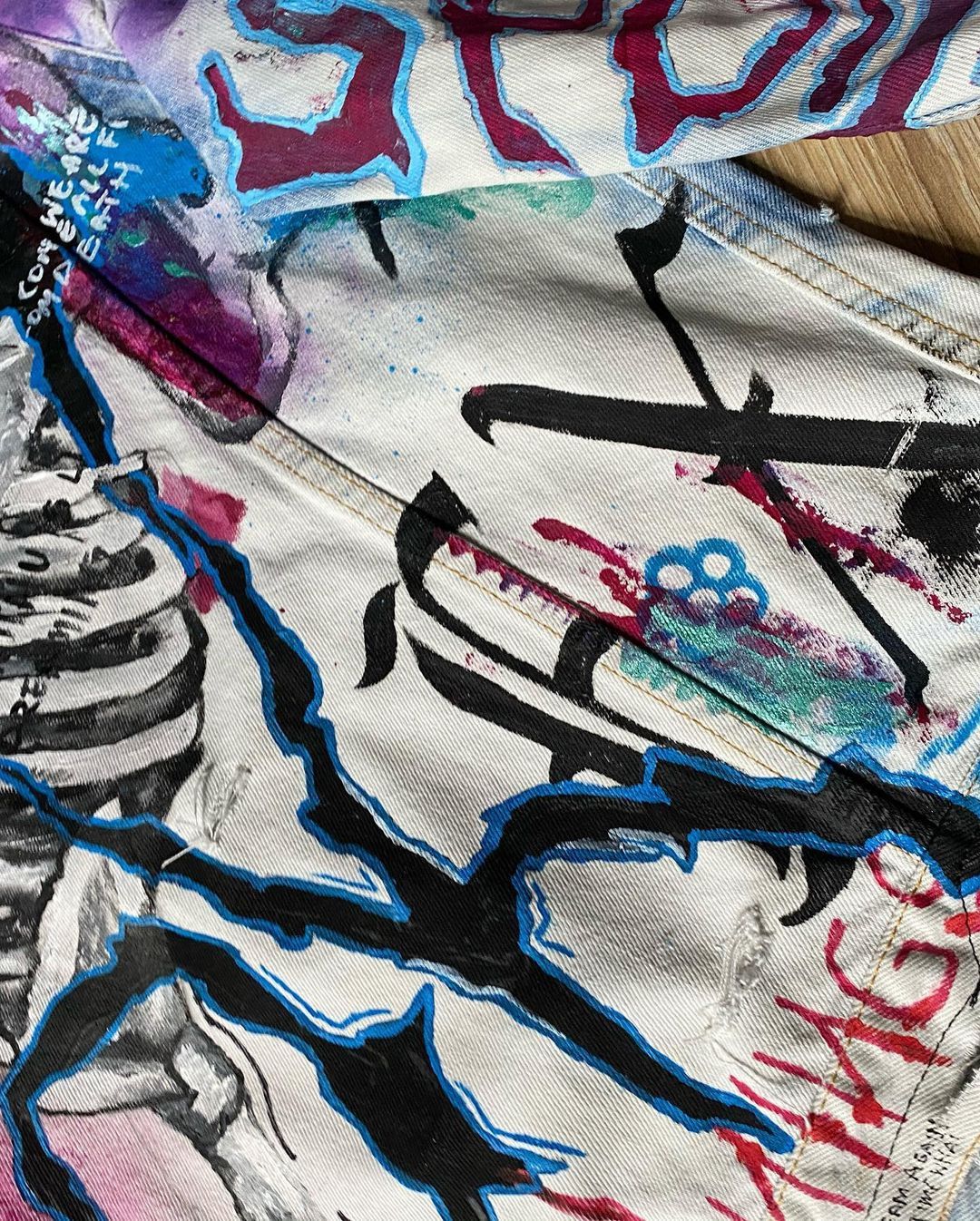 Handmade × Japanese Brand Lil peep custom jacket size L, opium jacket Size US L / EU 52-54 / 3 - 5 Thumbnail