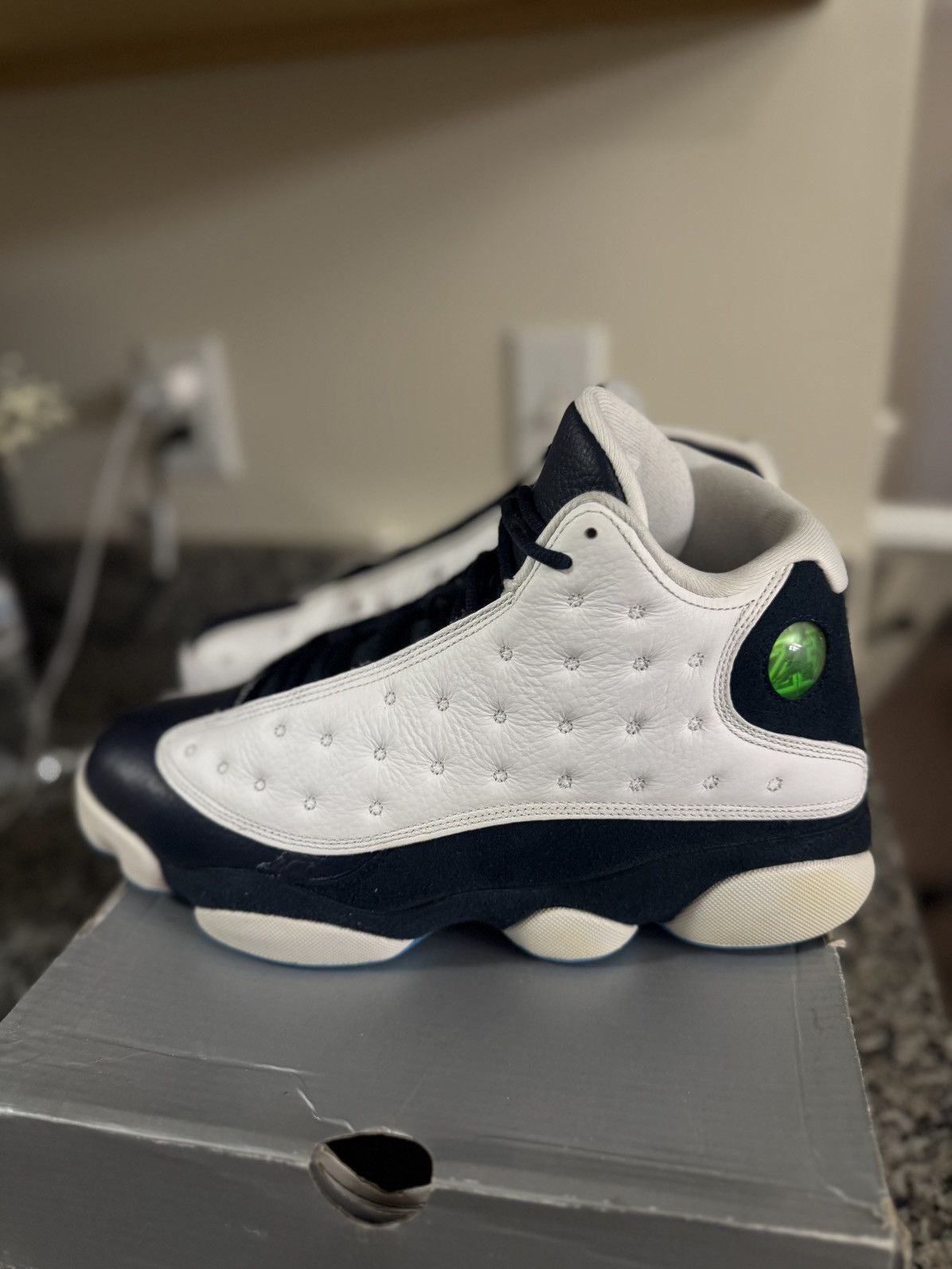 Jordan Brand × Nike 10 - Nike Air Jordan 13 XIII Retro Obsidian White Blue Size US 10 / EU 43 - 6 Thumbnail
