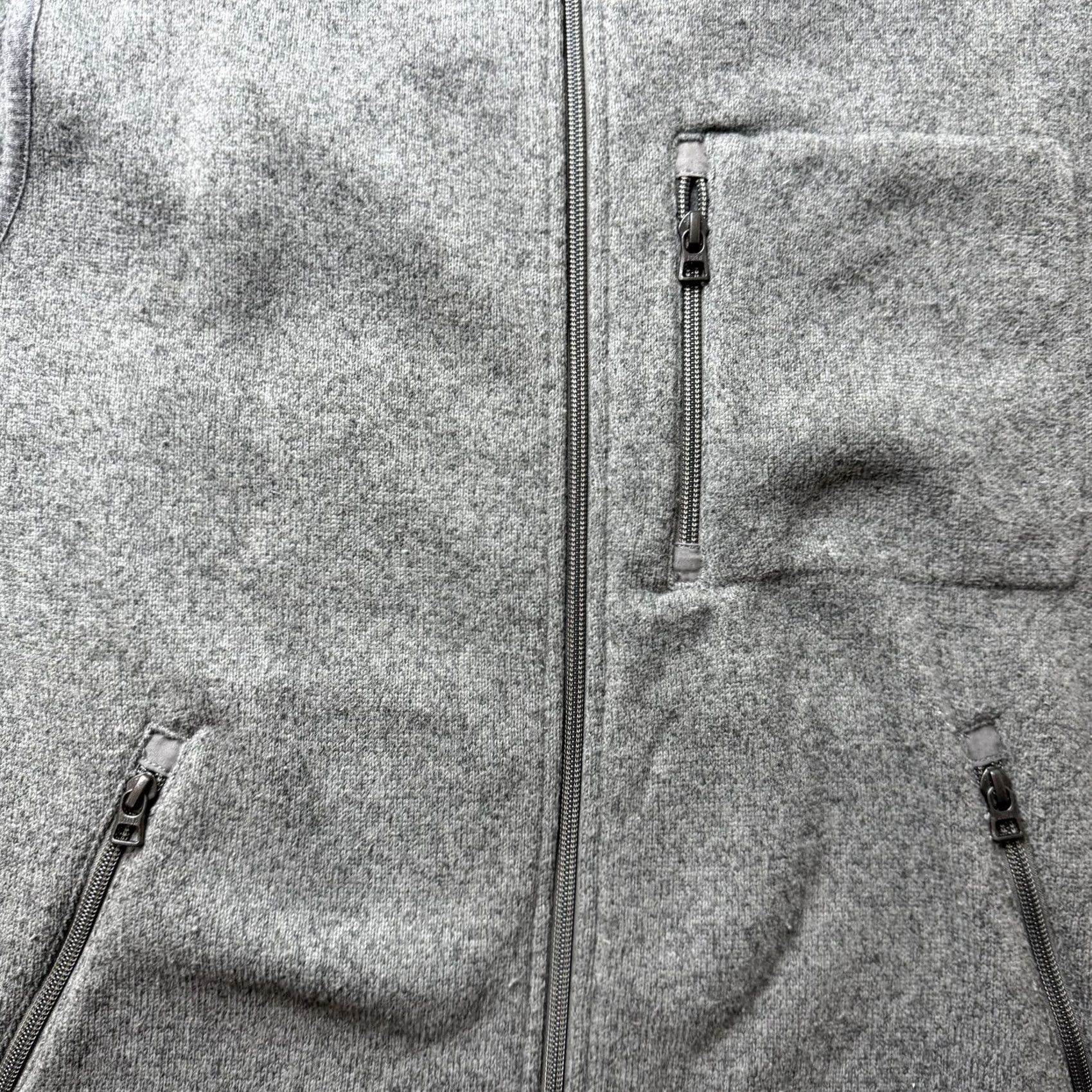 J.Crew J. Crew Vest Mens Large Gray Fleece Full Zip Stand Collar Pockets Outdoor Size US L / EU 52-54 / 3 - 2 Thumbnail
