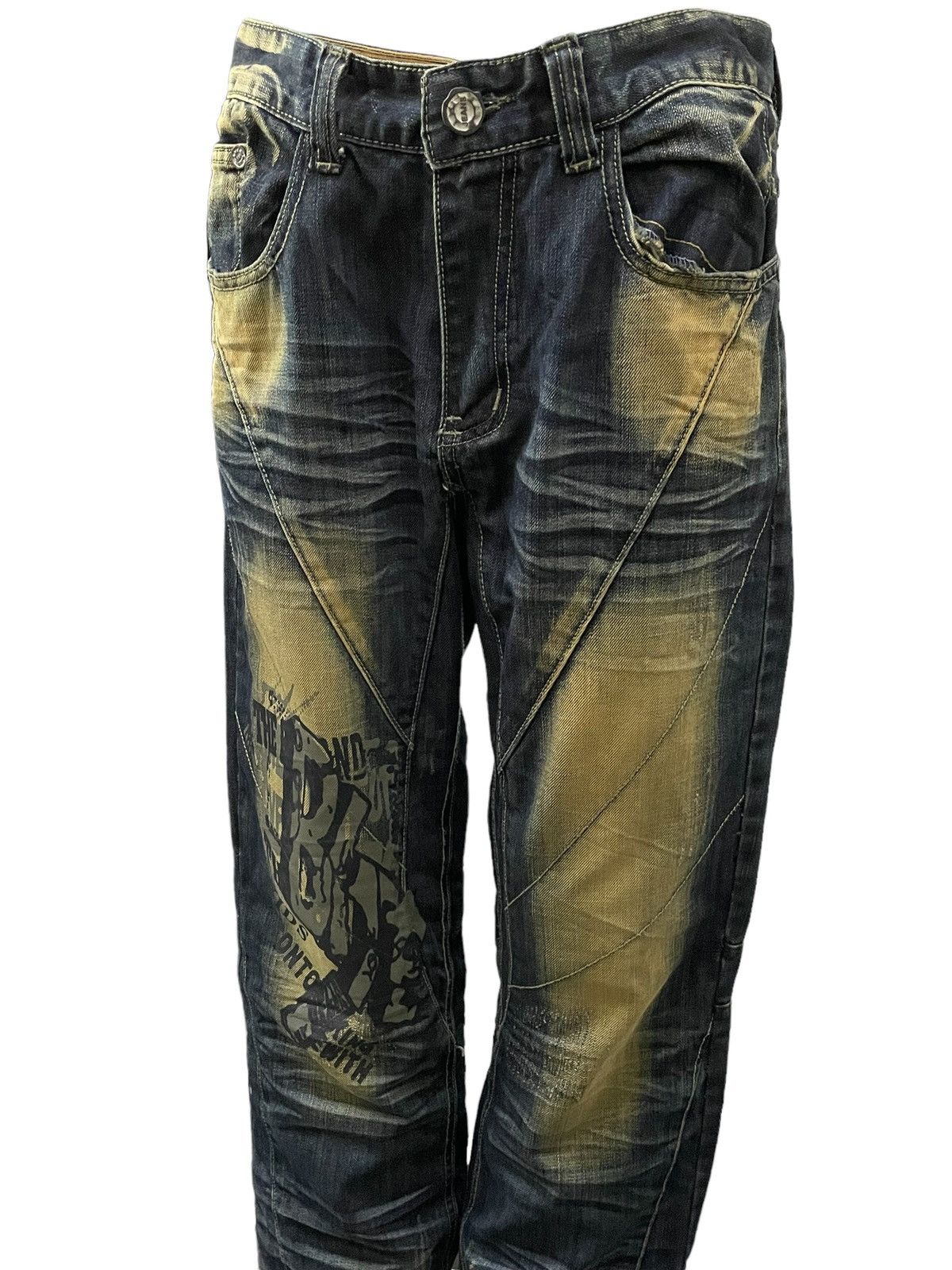 Hysteric Glamour × LOWBOX × PPFM Junya Watanabe Balenciaga Style Mud Rust 3D Whisker Jeans Size US 32 / EU 48 - 4 Thumbnail