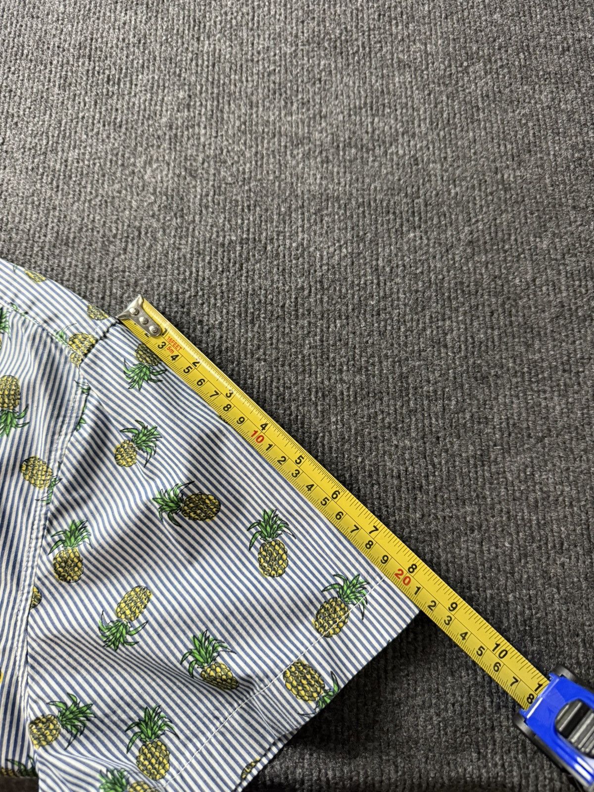 Hugo Boss Luxury 00s BOSS Hugo Boss Pineapple Stripe Shirt XL Slim Size US L / EU 52-54 / 3 - 16 Thumbnail