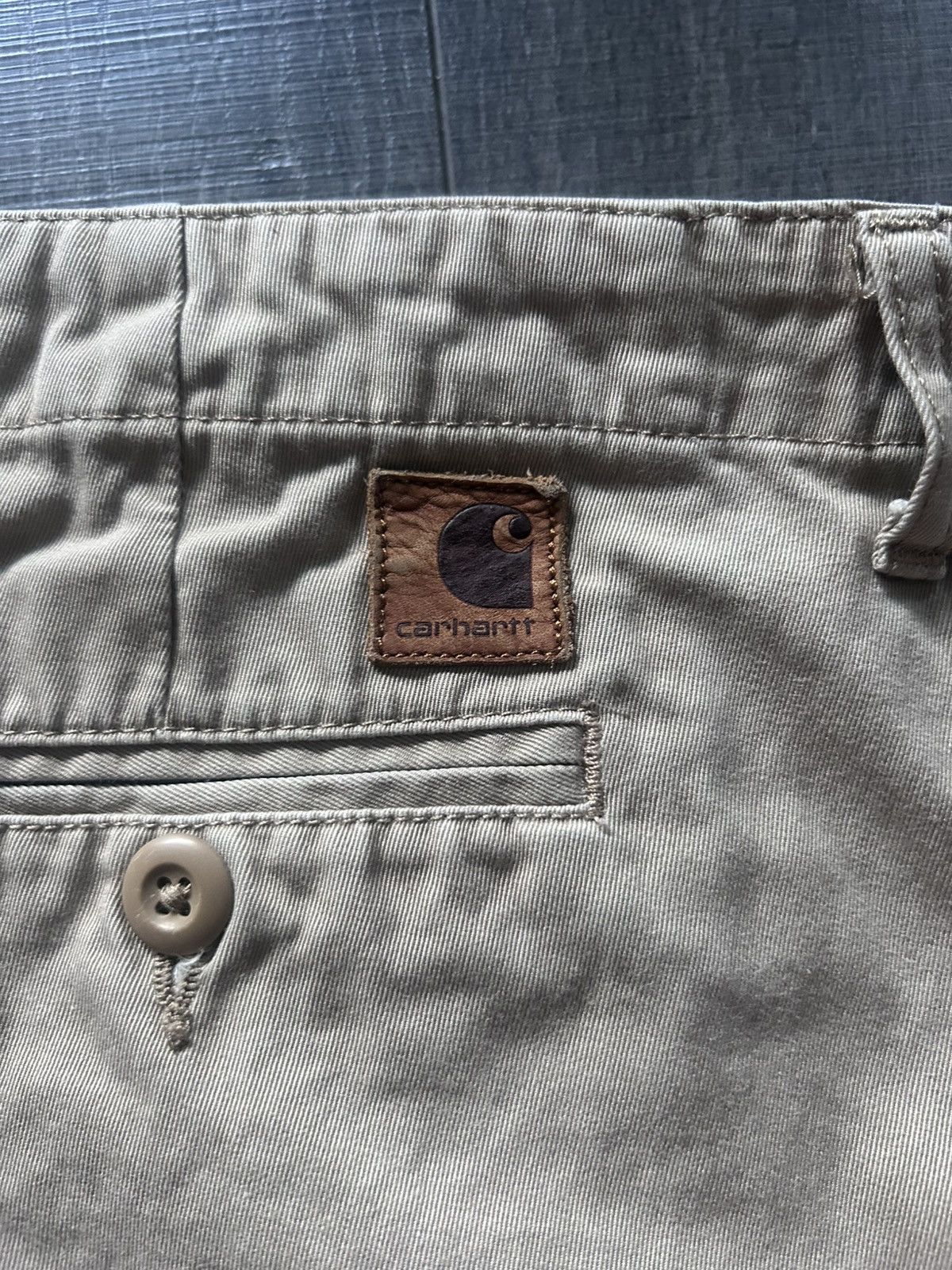 Carhartt Wip Beige Carhartt Shorts Size US 33 - 5 Thumbnail