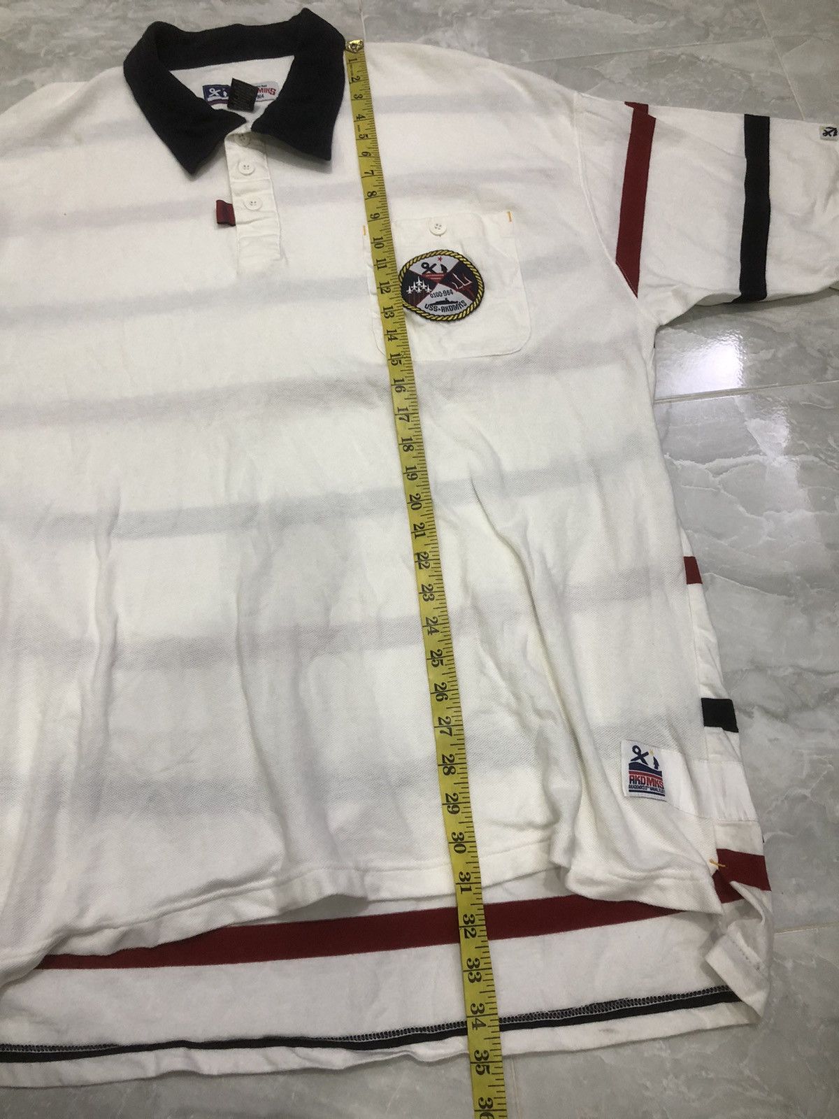 Akademiks Vintage Akademiks Naval Rugby Polo (USS 0100-964) Size US XL / EU 56 / 4 - 14 Thumbnail
