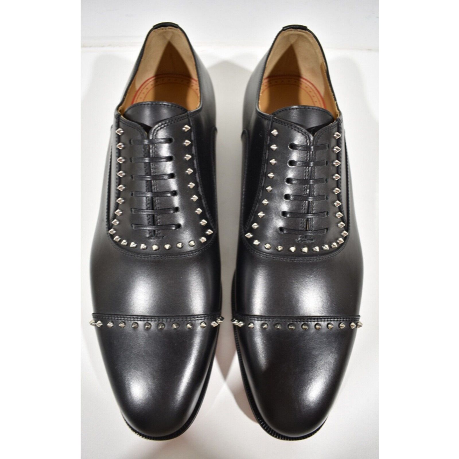 Christian Louboutin Christian Louboutin Leather Spike Oxford Dress Loafer 40 7 Size US 7 / EU 40 - 5 Thumbnail