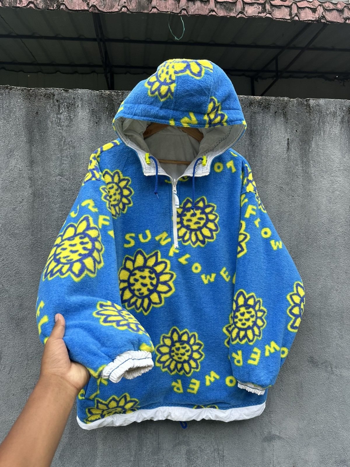 Ellesse 👹Ellese Reversible Sun Flower Pullover Jacket Size US XL / EU 56 / 4 - 8 Thumbnail