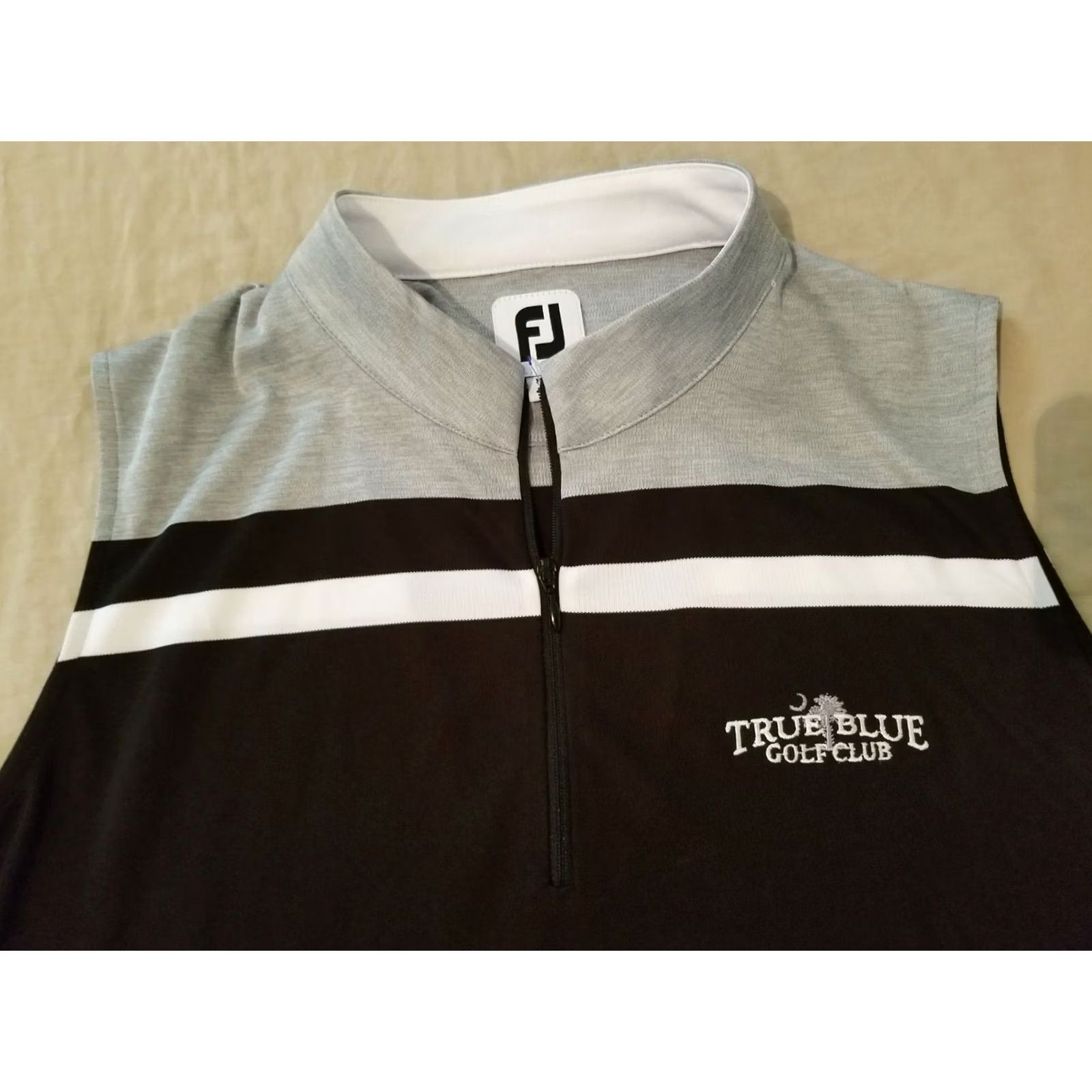 Footjoy FootJoy Womens Vest XL Black Gray Athletic Golf Shirt Size XL / US 12-14 / IT 48-50 - 2 Thumbnail