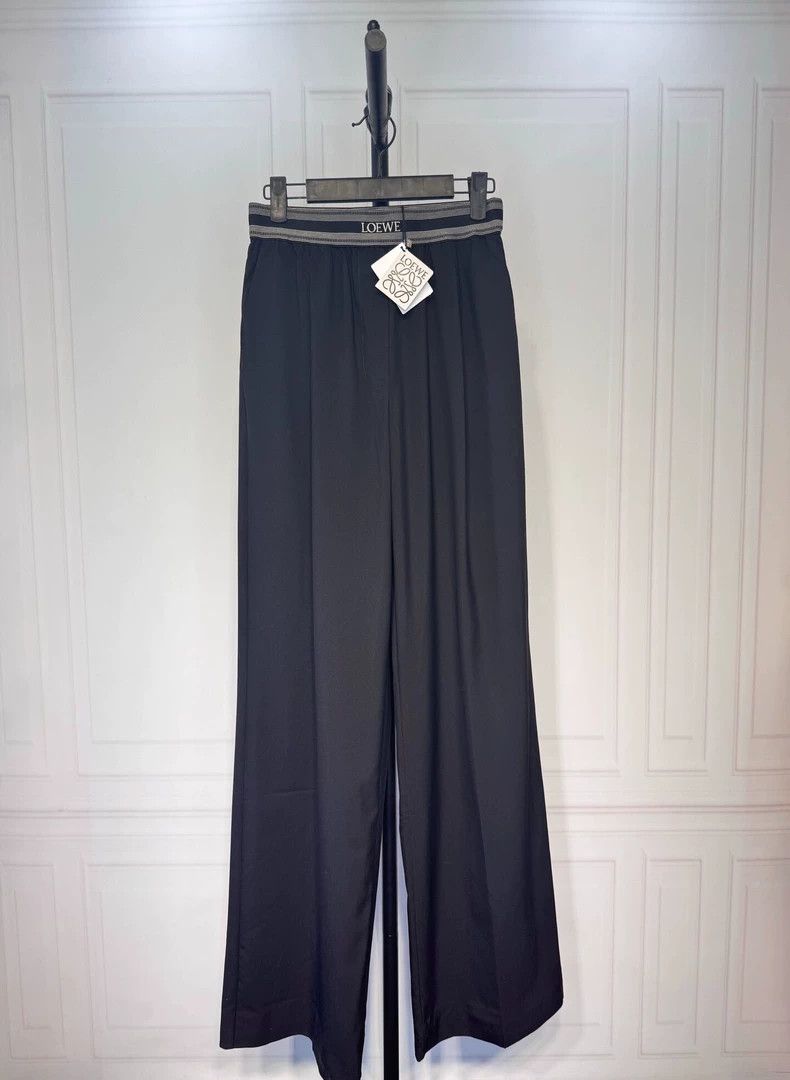 Loewe Loewe Logo Webbing Wide-Leg Pants S - dmc Size US 26 / EU 42 - 1 Thumbnail
