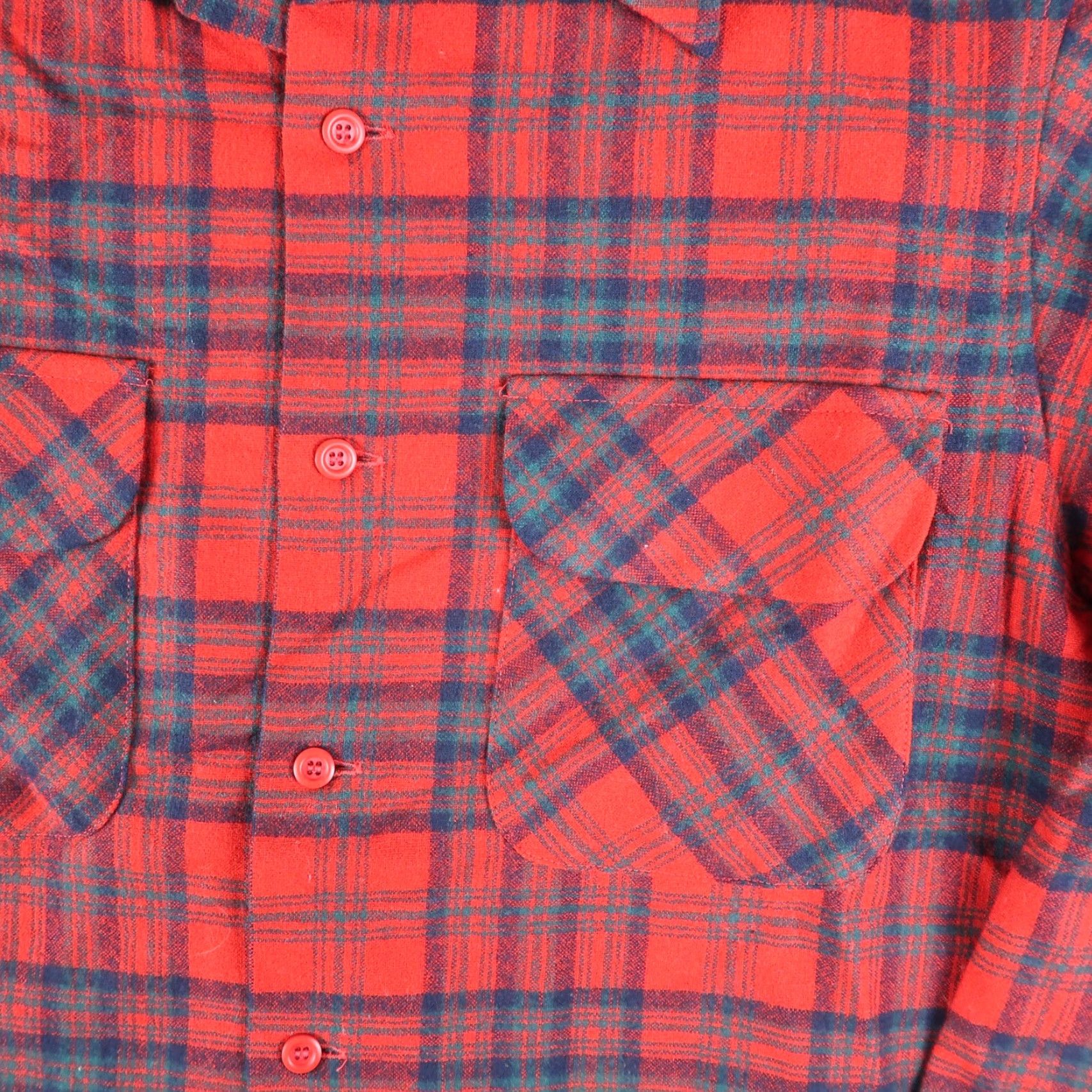 Pendleton VINTAGE Pendleton Board Shirt Shirt Mens L Red Wool Flap Pockets Loop Collar 90s Retro USA Button-Up Size US L / EU 52-54 / 3 - 4 Thumbnail