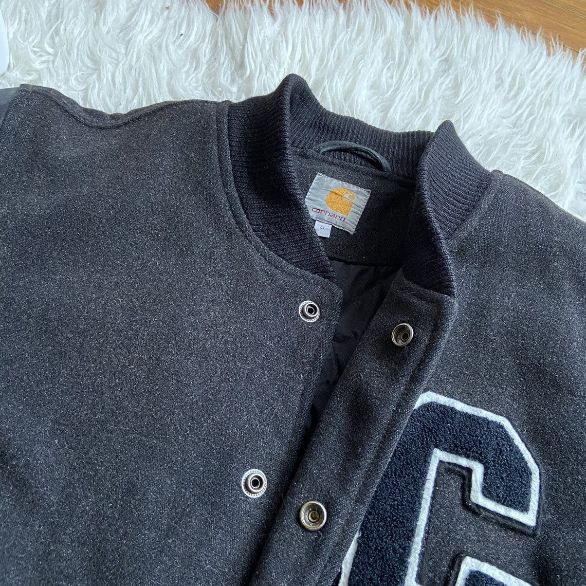 Carhartt × Carhartt Wip × Vintage 📌 Vintage Rare Carhartt Bandit Leather Varsity Jacket Size US S / EU 44-46 / 1 - 19 Thumbnail