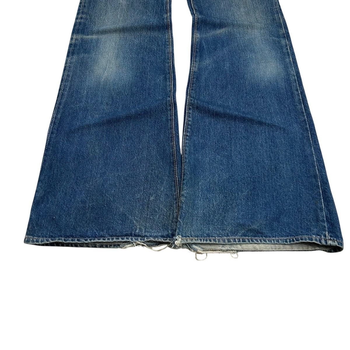 Tornado Mart 80s Bell Bottom Bobson Talon Blue Denim Size 27" / US 4 / IT 40 - 4 Thumbnail