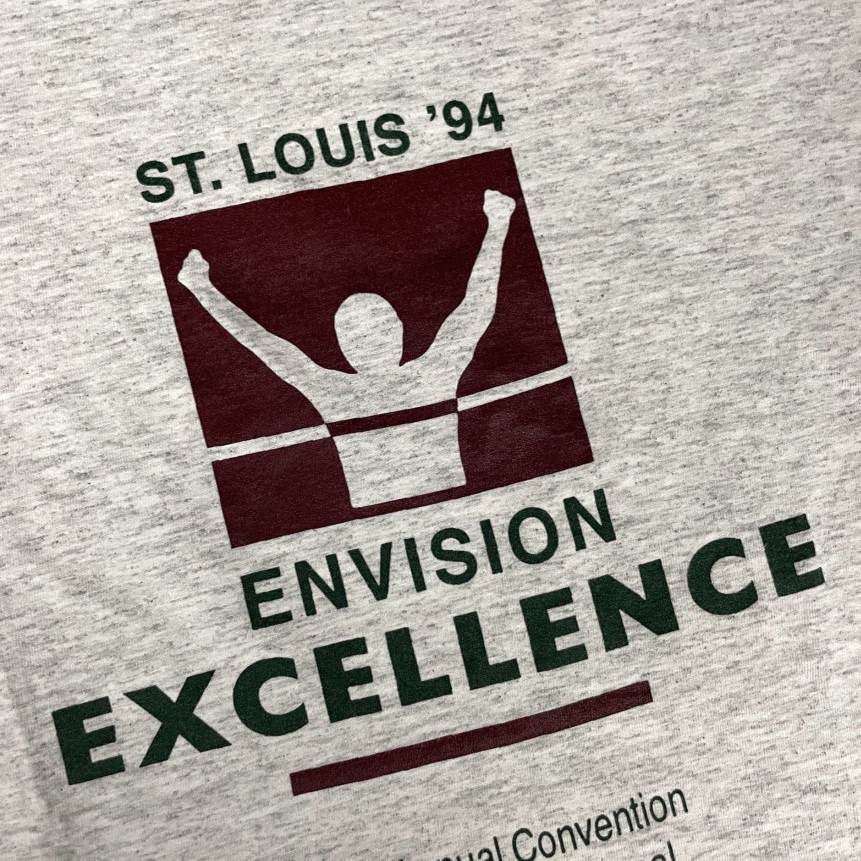Vintage VINTAGE American Vintage St. Louis TShirt Shirt Men M Grey 90s City Logo Single Stitch Cotton Polyester Knit Preshrunk All Seasons - Mens Size US M / EU 48-50 / 2 - 3 Thumbnail