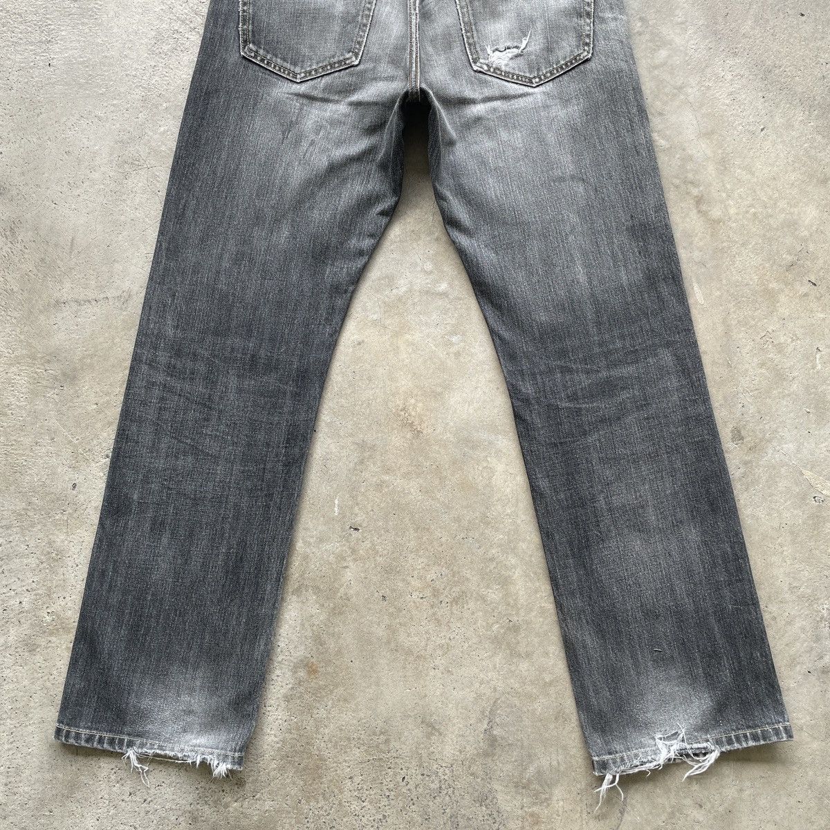 Japanese Brand W32x29.5💥 Vintage Japanese Black Faded Jeans Denim Pants Size US 32 / EU 48 - 10 Thumbnail