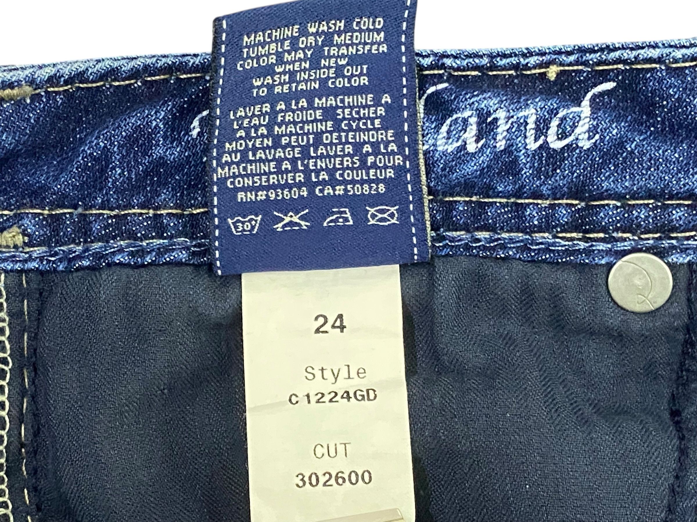 Japanese Brand Low Rise Flare Women Jeans Size 24" / US 00 / IT 34 - 10 Thumbnail